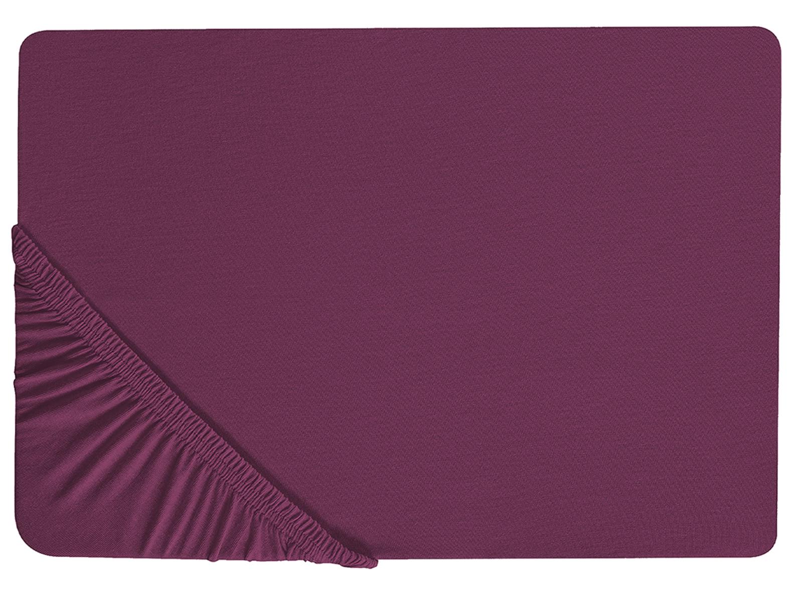 Fitted Sheet JANBU Cotton 90 x 200 cm Burgundy