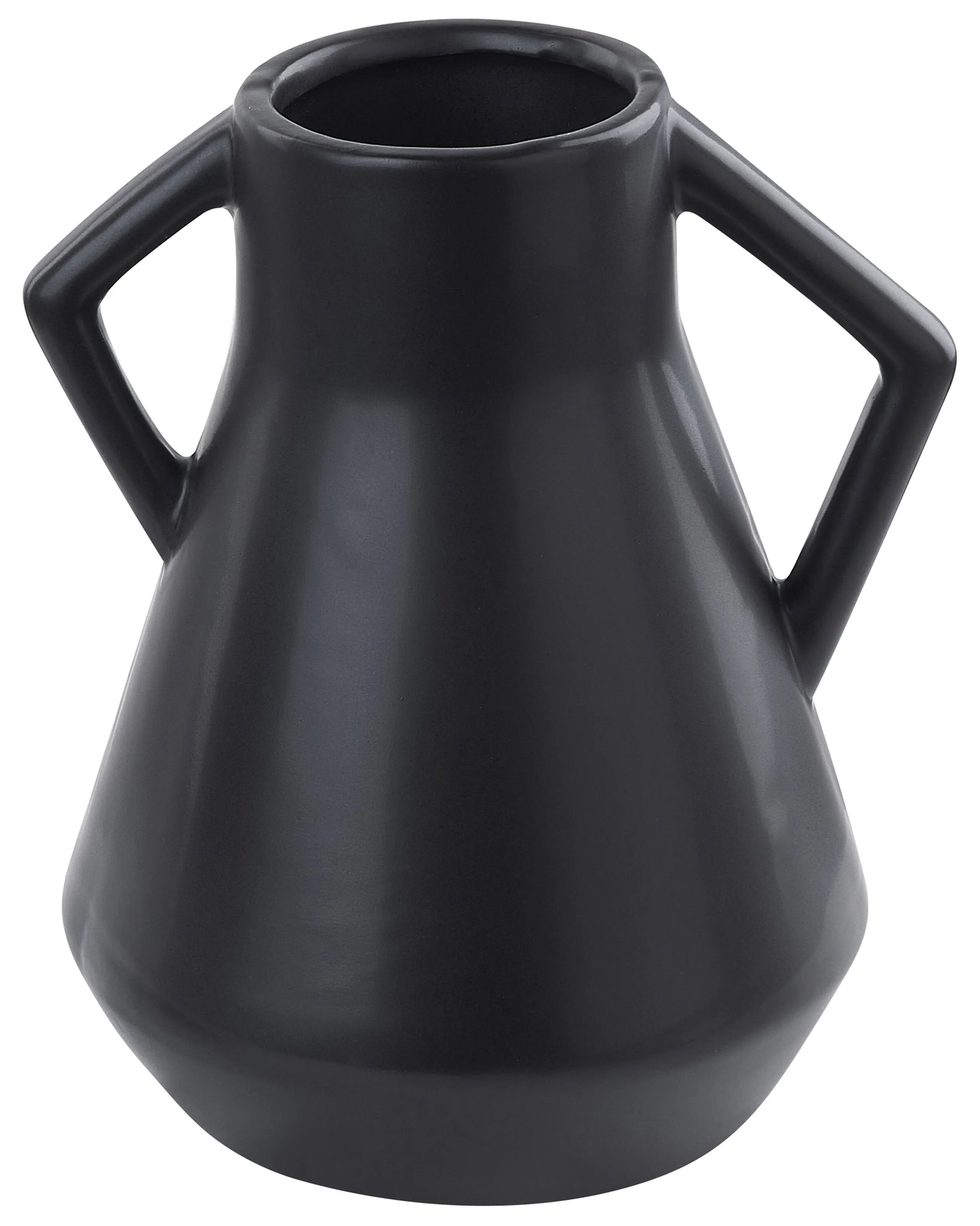 Jarrón para flores FERMI Cerámica 20 cm Negro