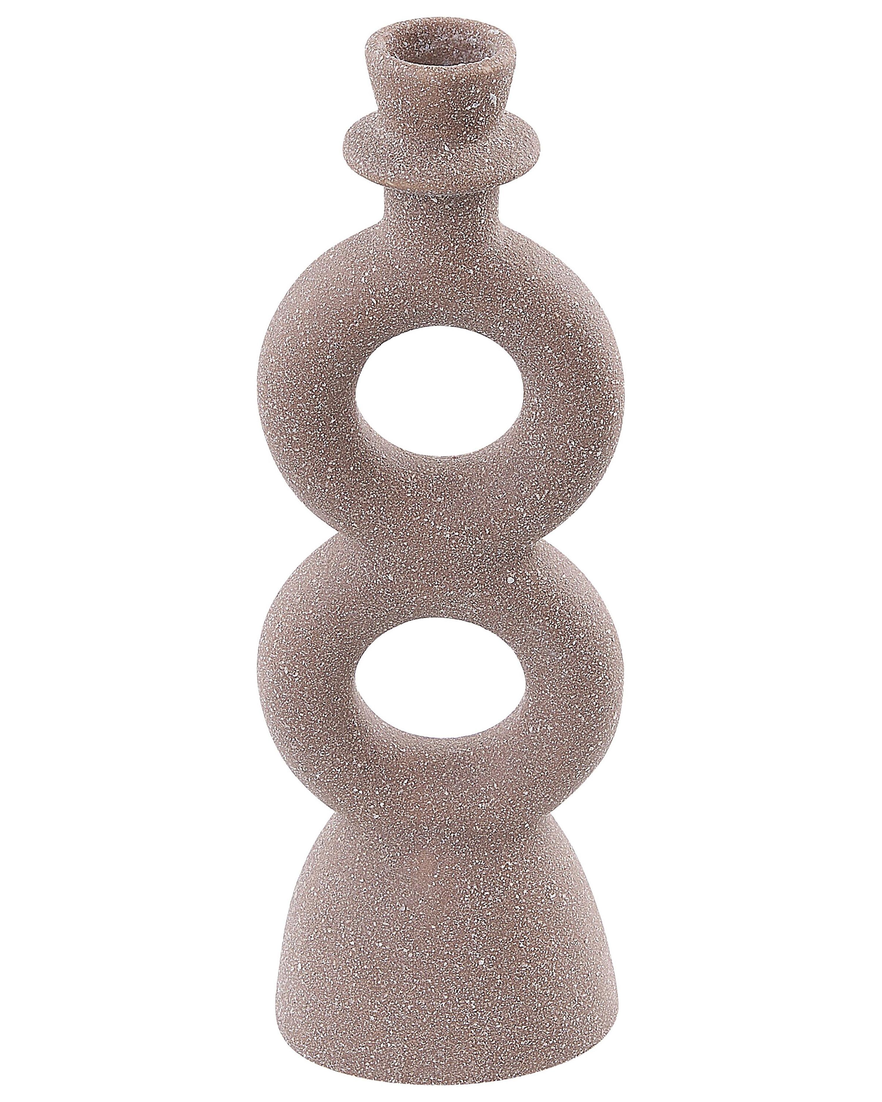 Candle Holder NAOUSA Ceramic 23 cm Beige