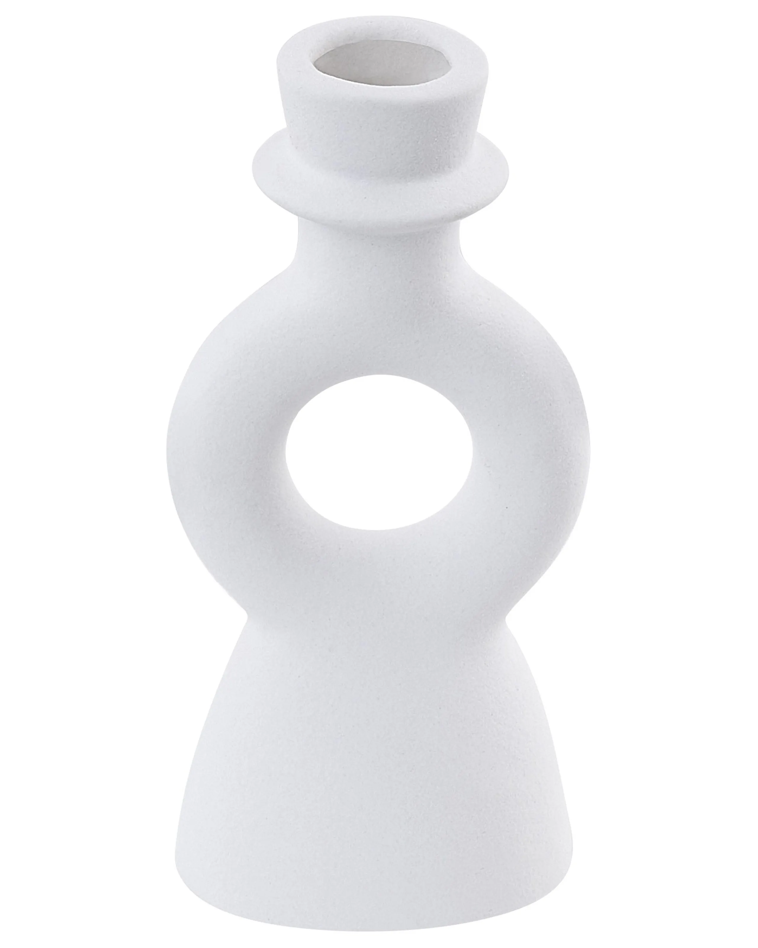 Candle Holder SPARTA Ceramic 17 cm Off-White