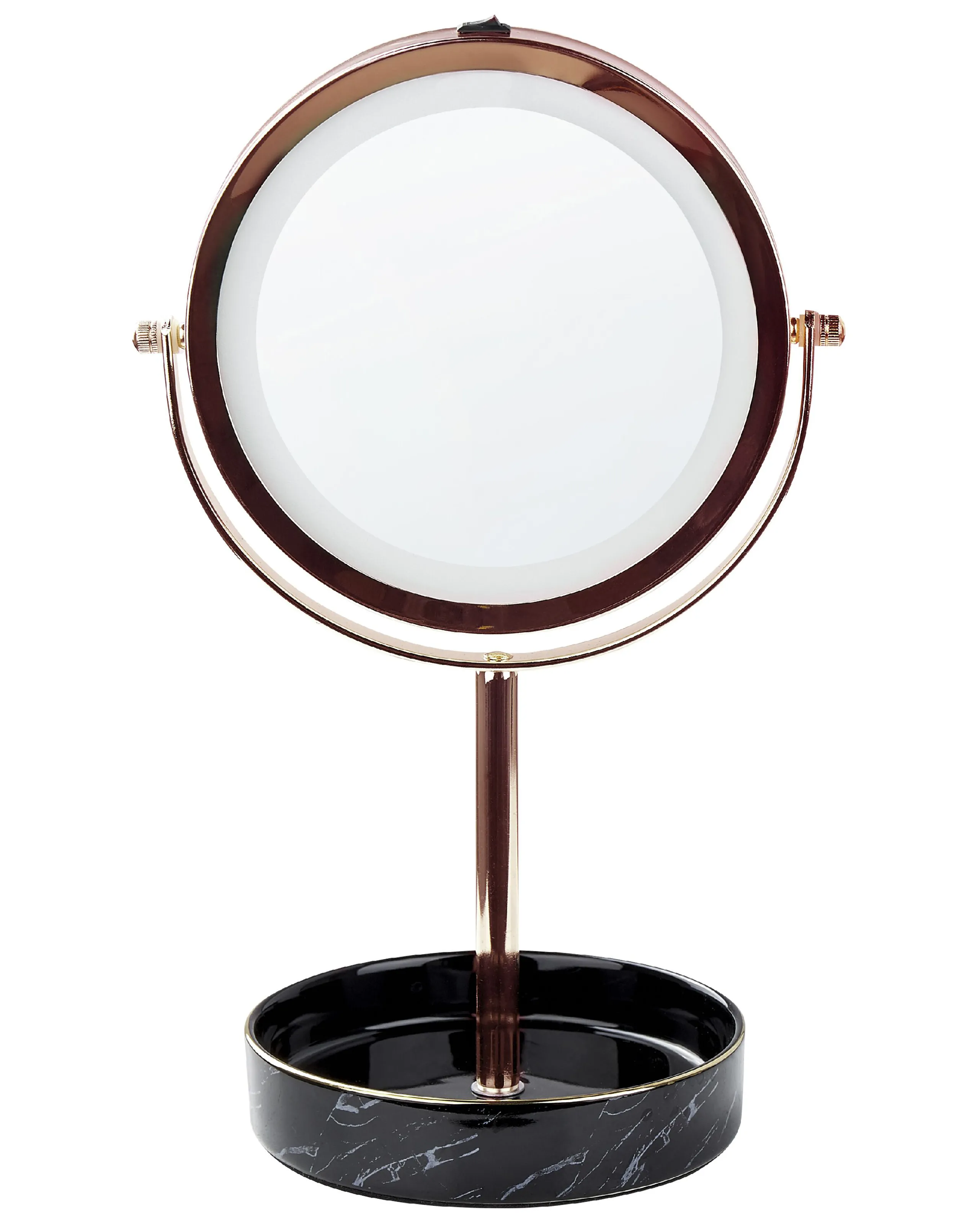 Espejo de maquillaje LED SAVOIE Rosa dorado