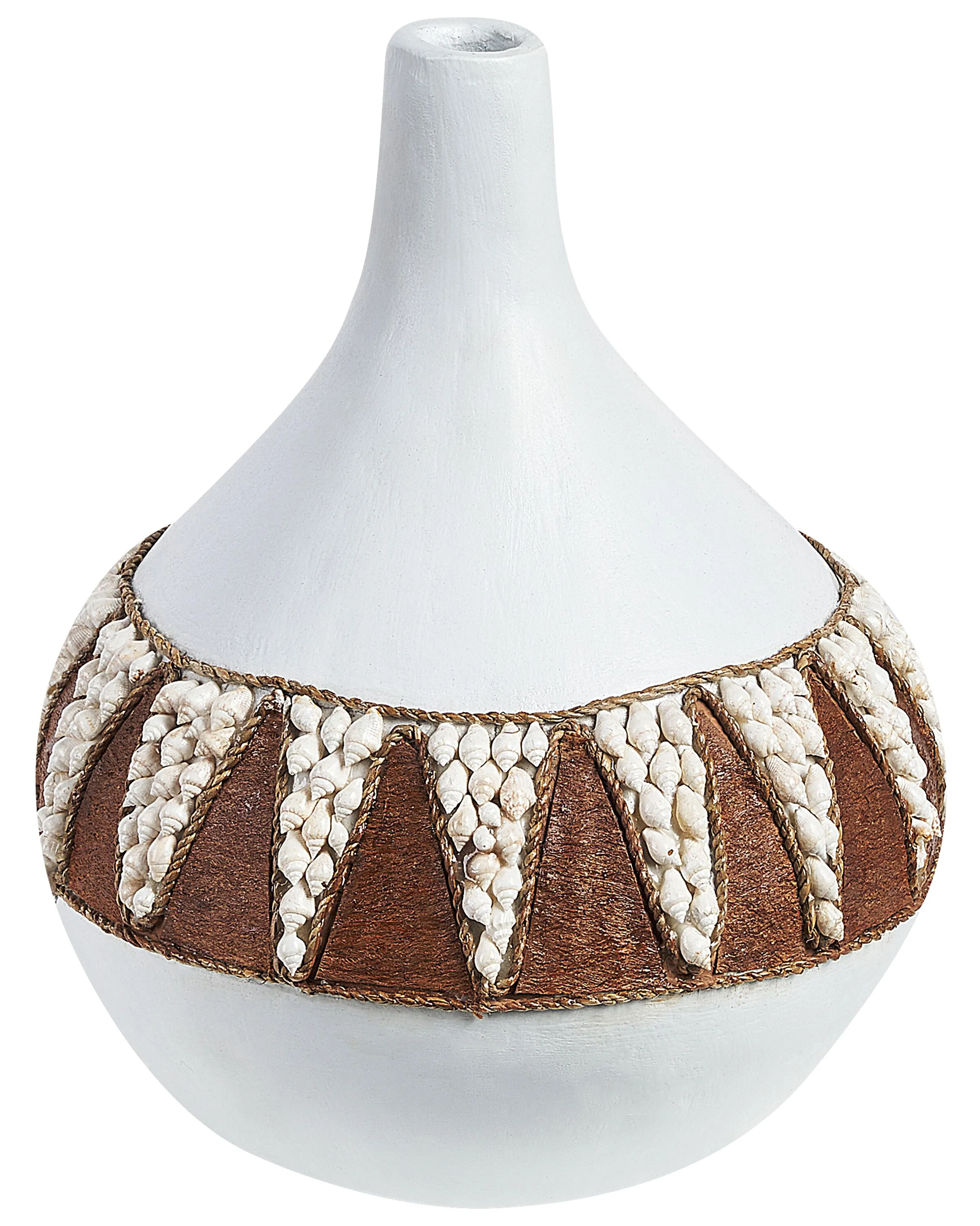 Jarrón decorativo SIMPANG Cerámica 33 cm Blanco