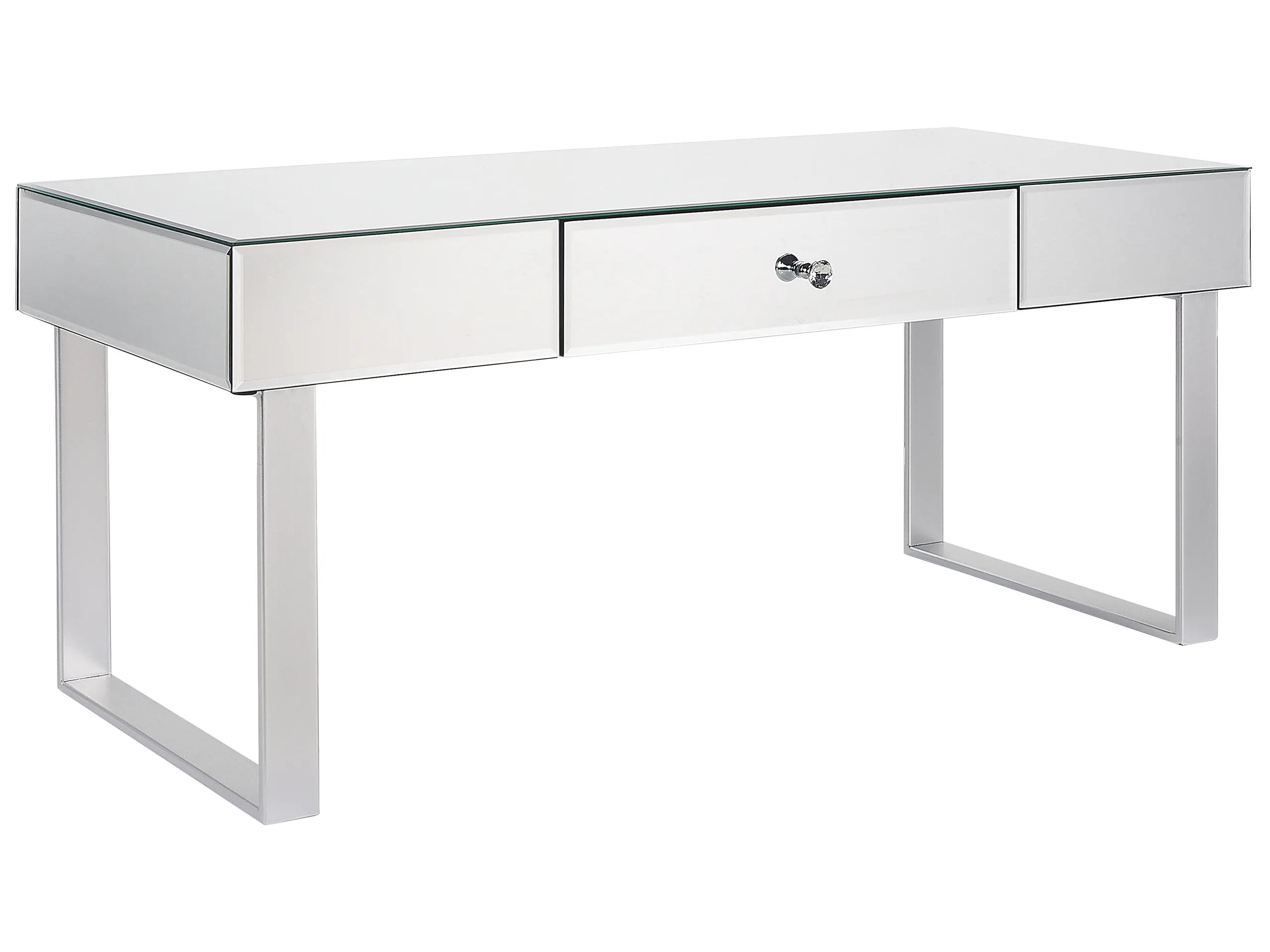 Mesa de centro NESLE Plateado espejado con almacenaje