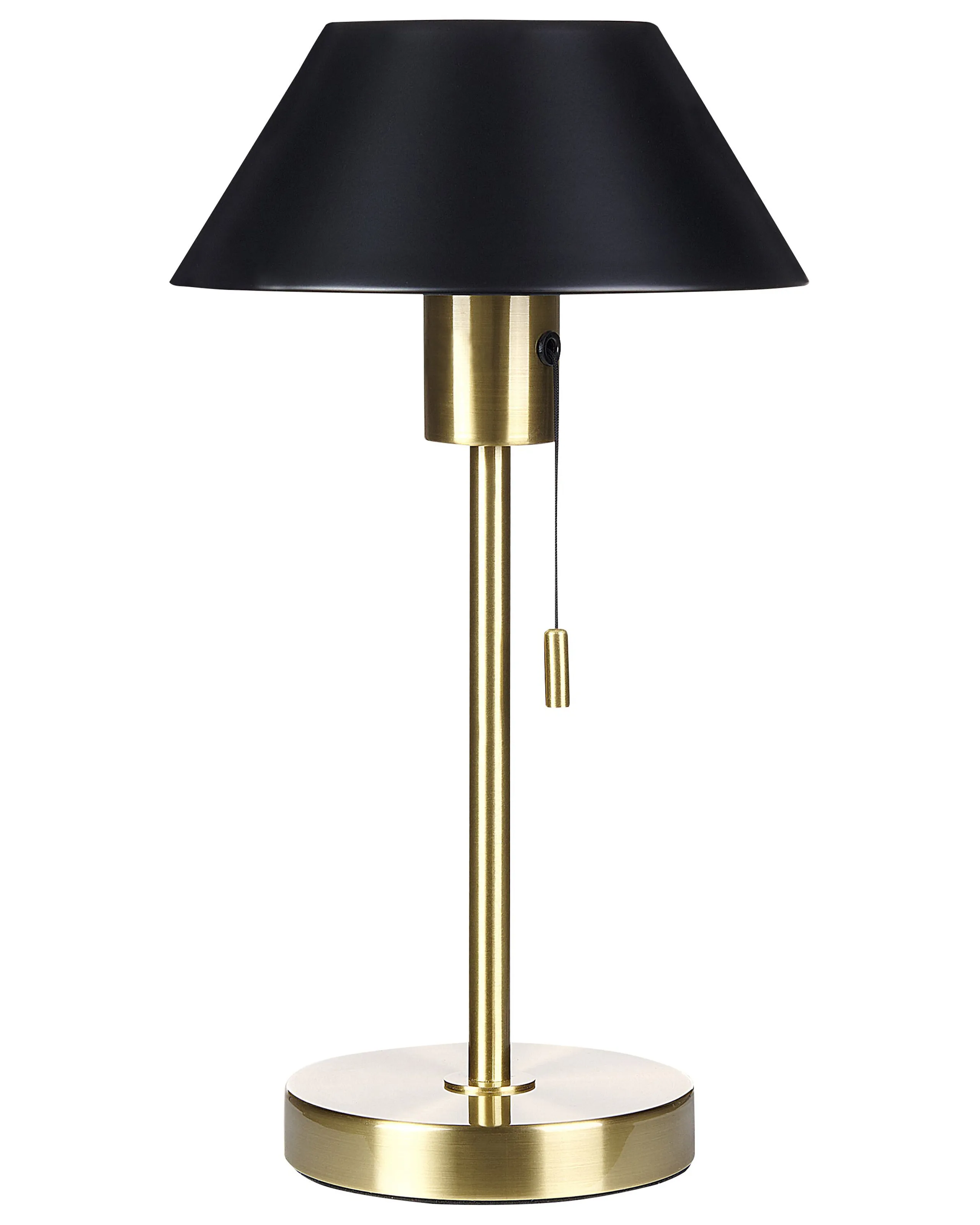 Lámpara de mesa CAPARO Metal Negro/Dorado