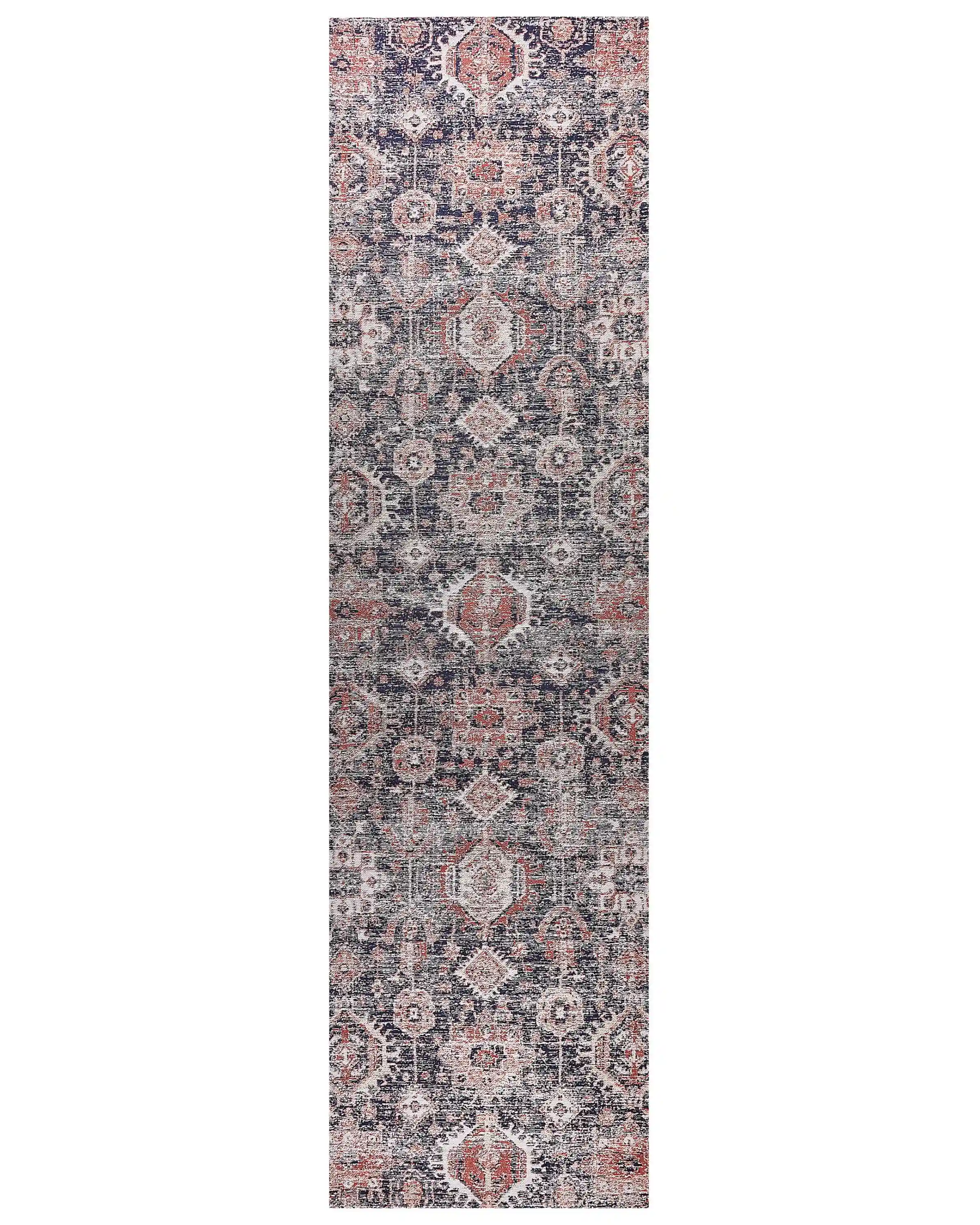 Rug KURIN Blue 80 x 300 cm Cotton