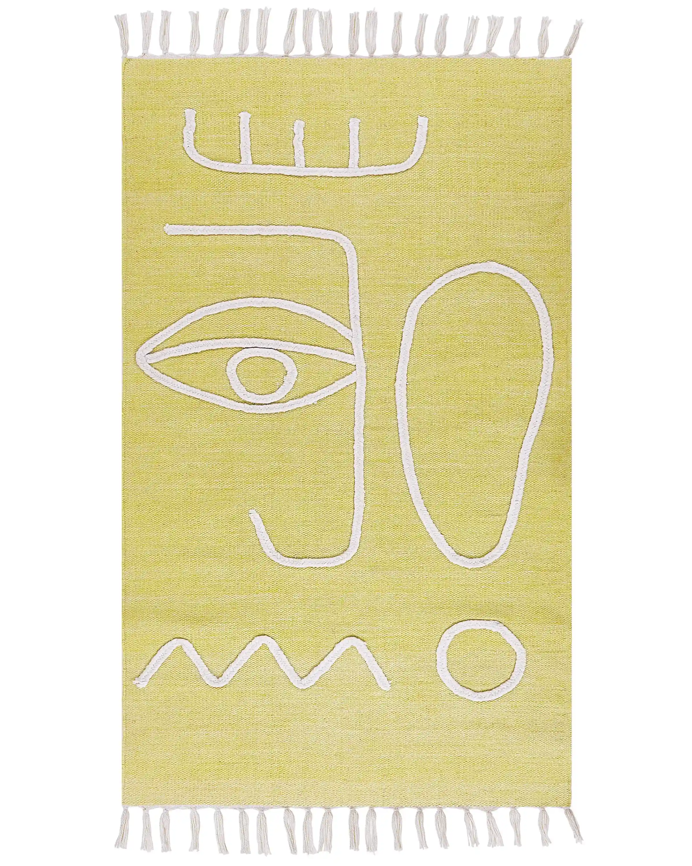 Outdoor Rug YAVU Yellow 80 x 150 cm