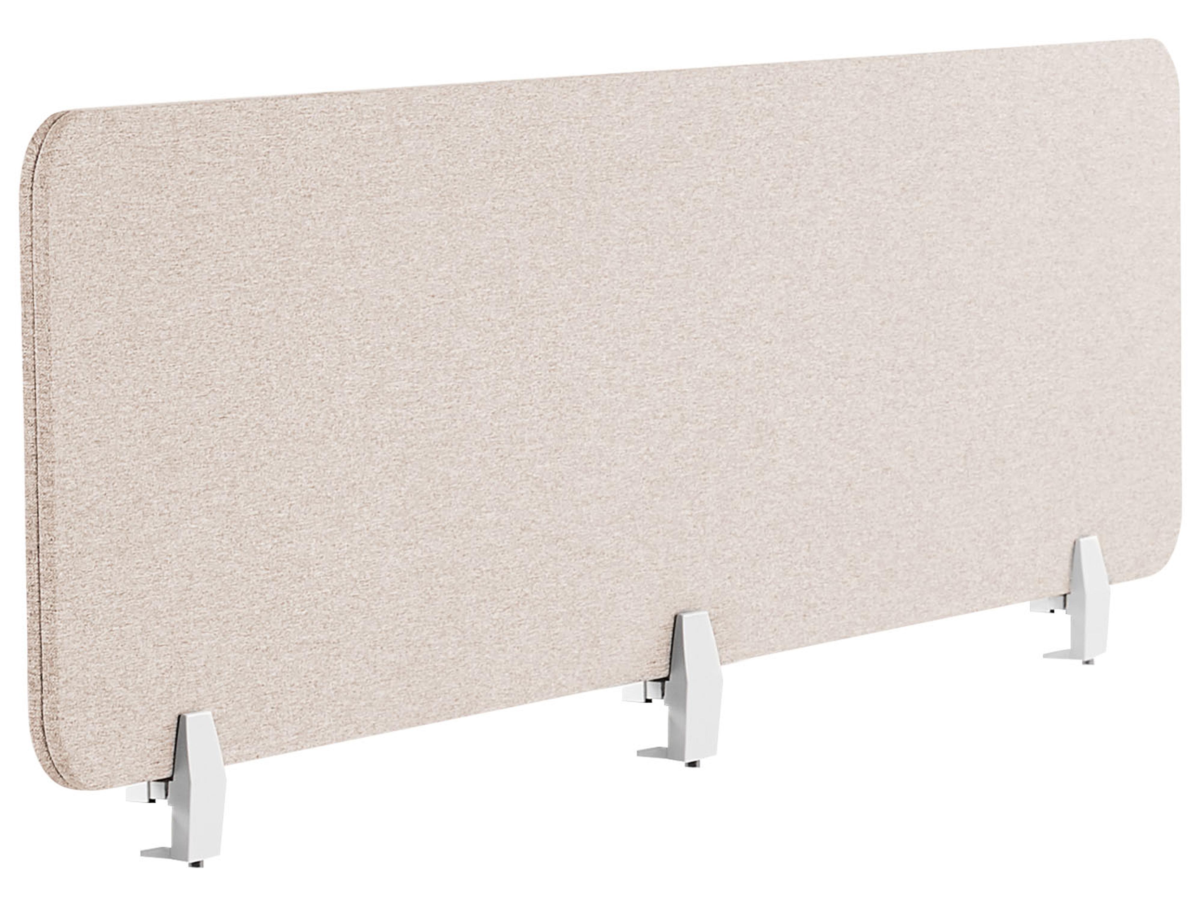 Desk Screen WALLY 180 x 40 cm Beige