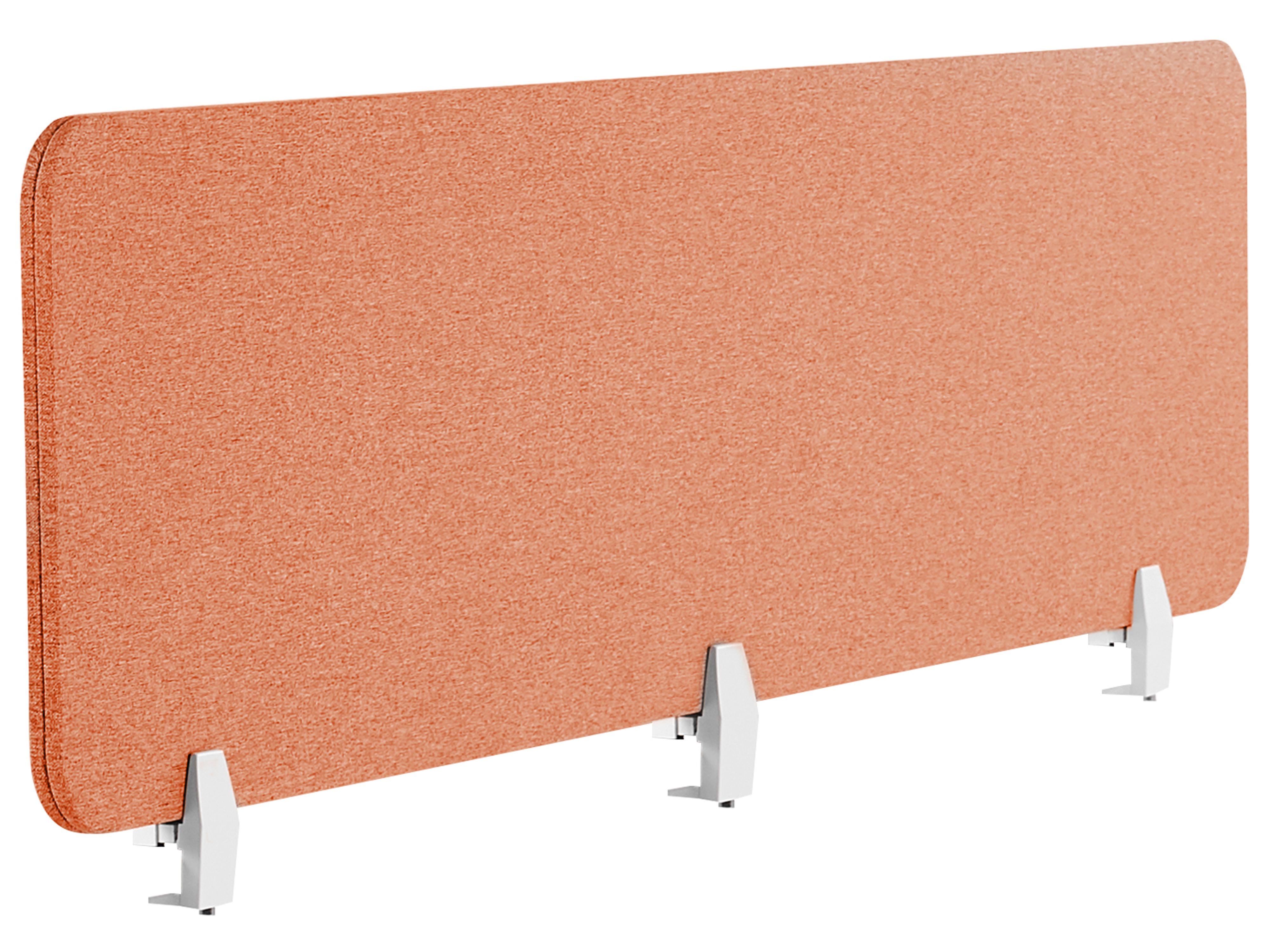 Desk Screen WALLY 180 x 40 cm Light Red
