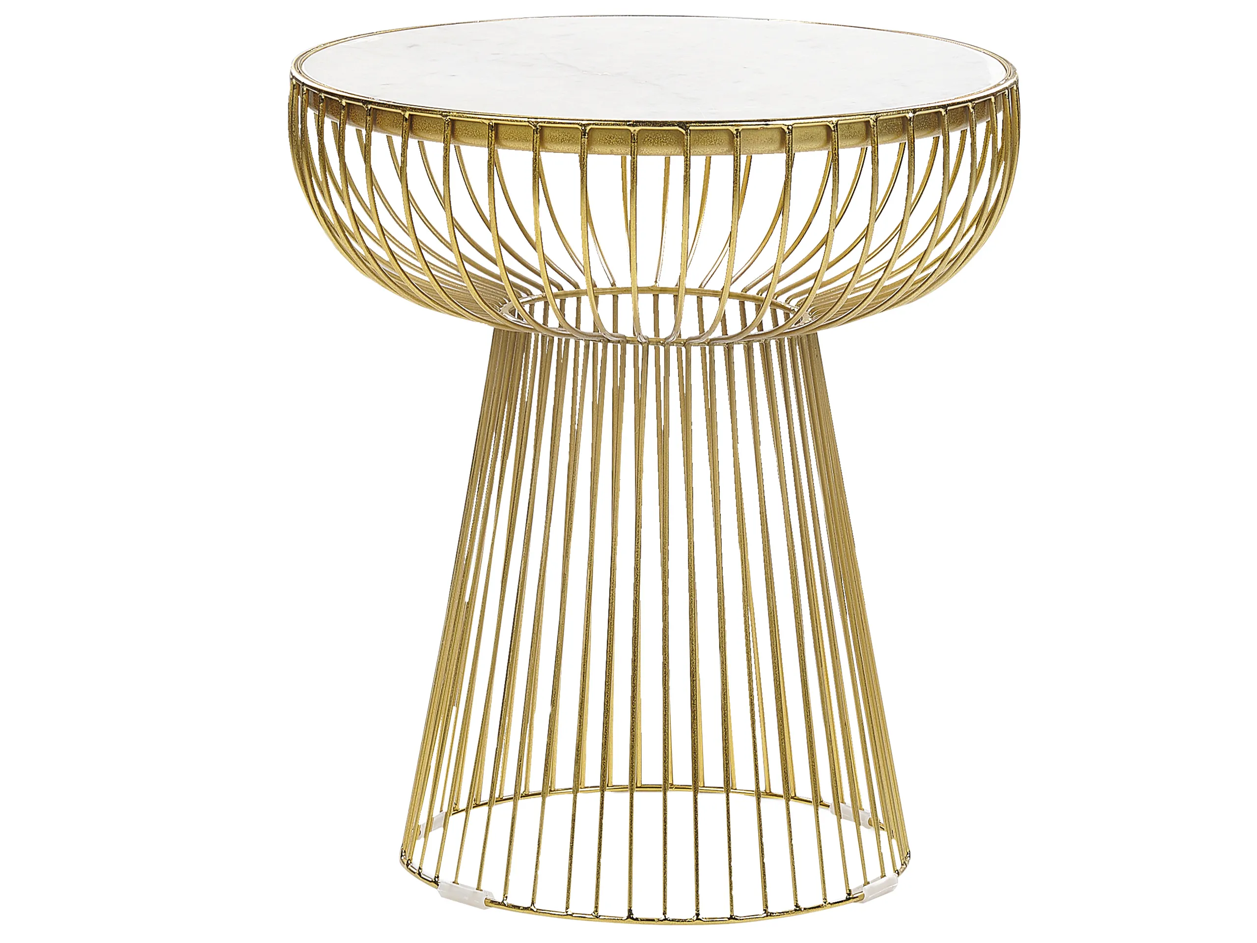 Mesa auxiliar CHEYNES Mármol Dorado