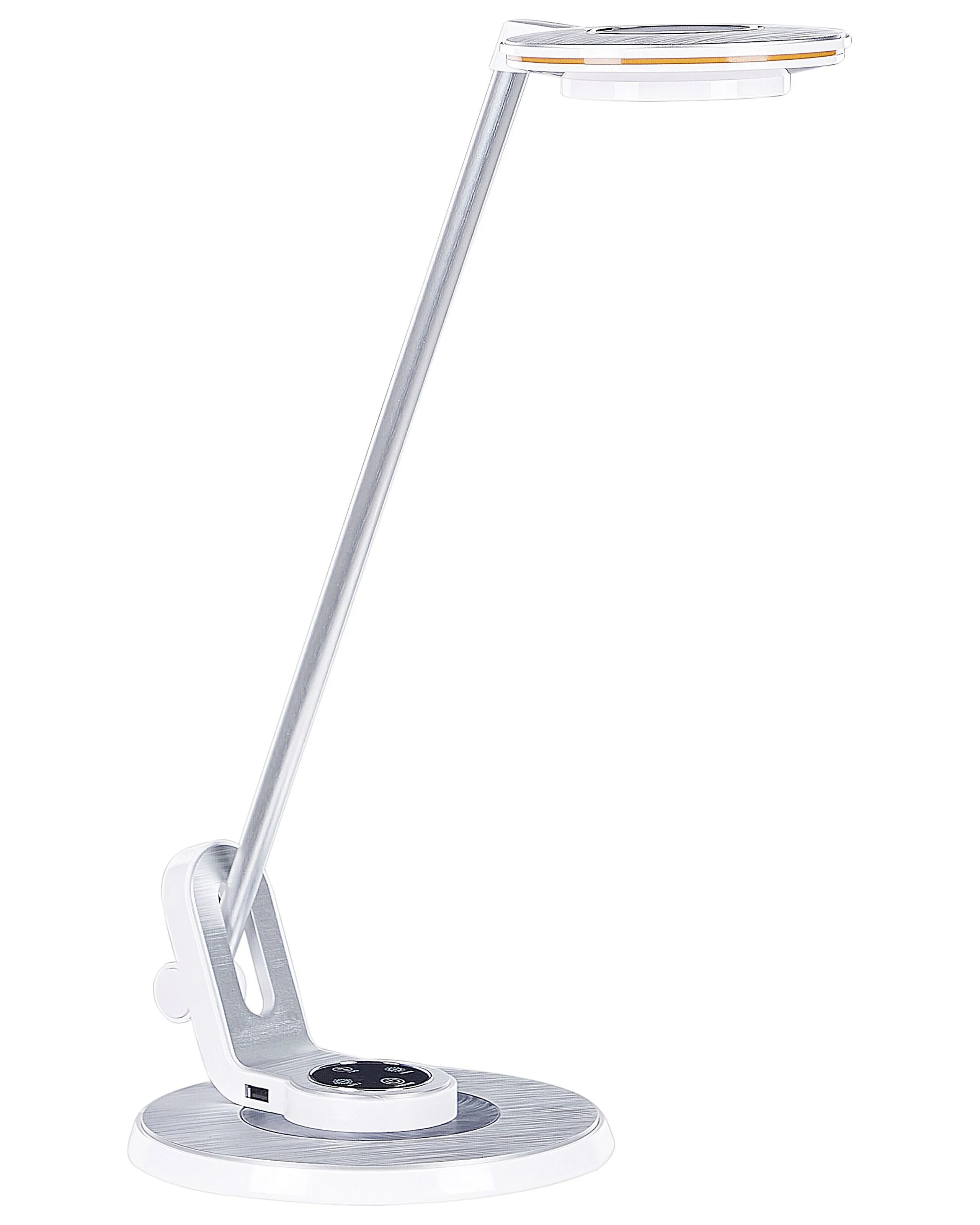 LED Desk Lamp CORVUS with Dimmer Metal White/ Silver