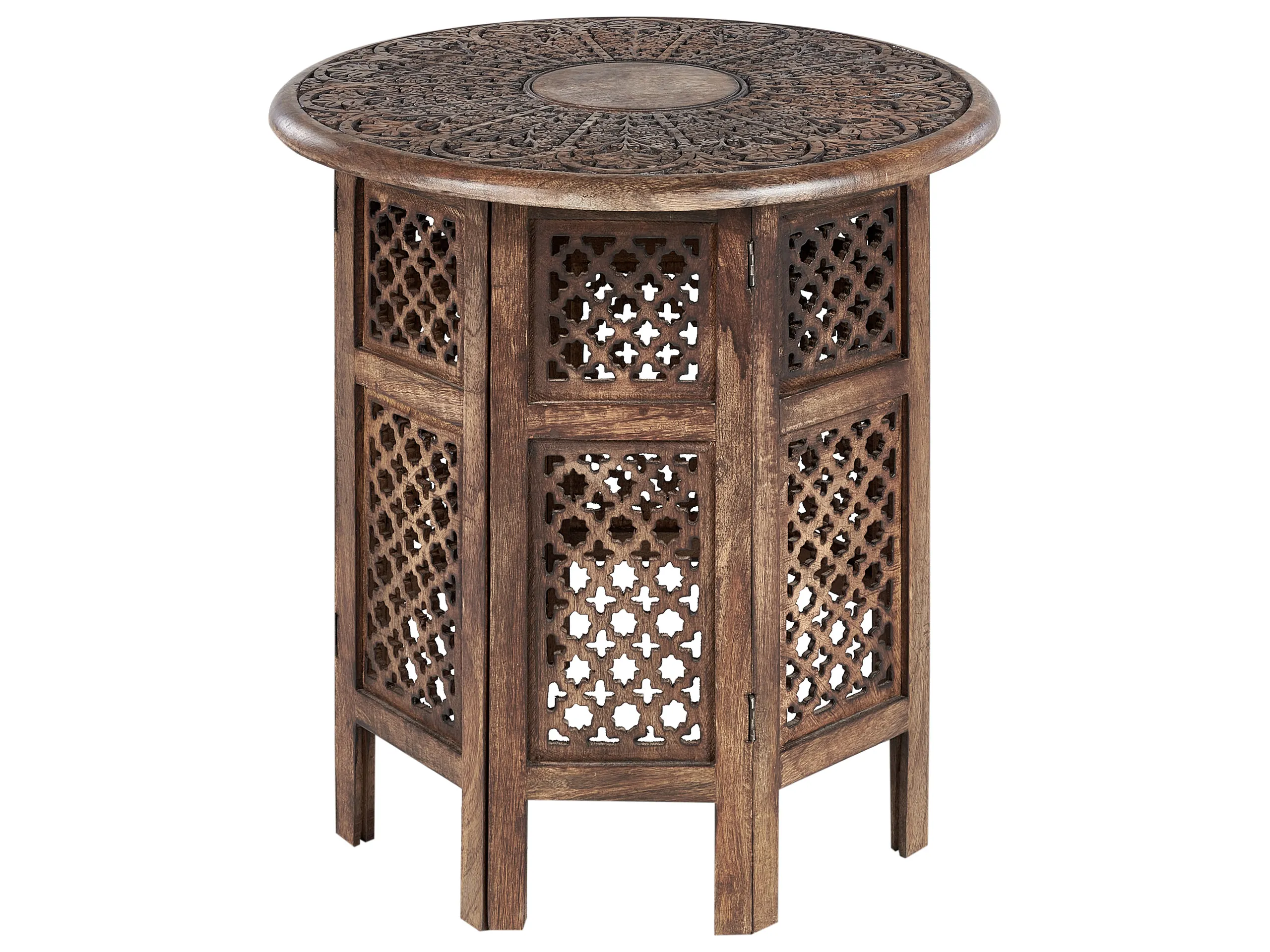 Mesa auxiliar KUMALI Madera de mango Marrón