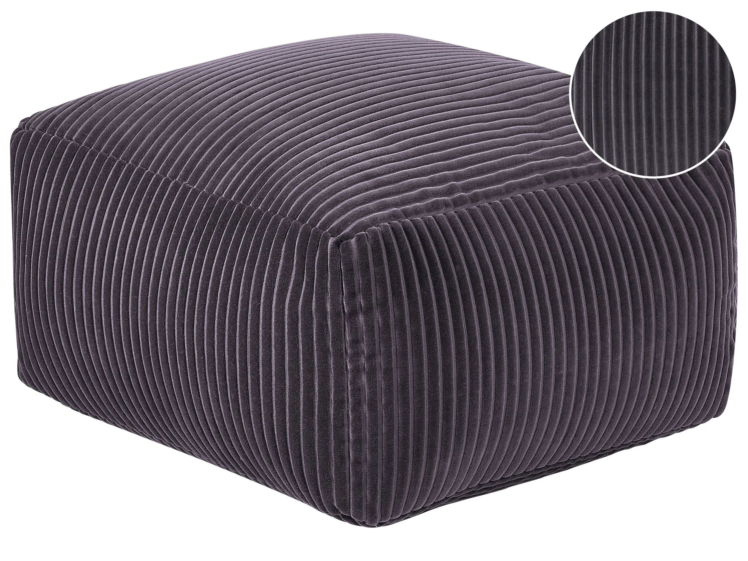 Pouffe MUKKI Cotton Dark Grey