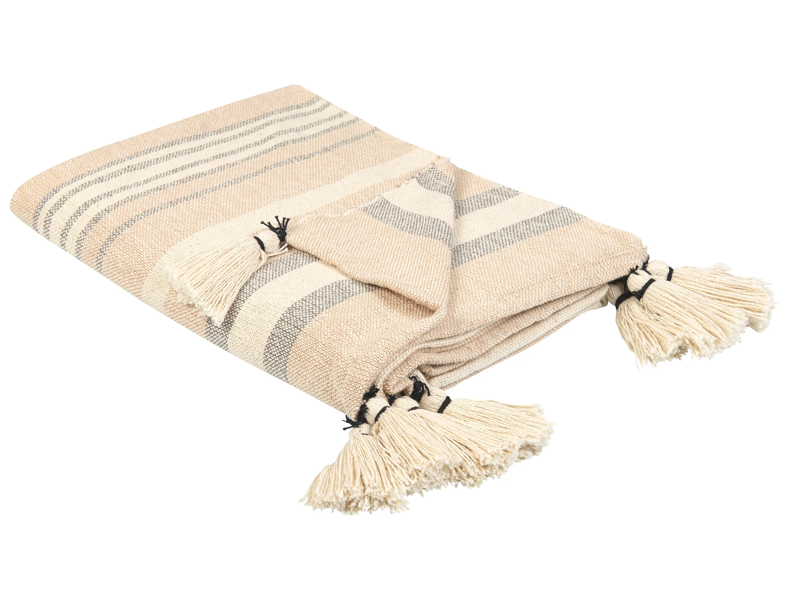 Manta YARSELI Algodón 130 x 170 cm Beige