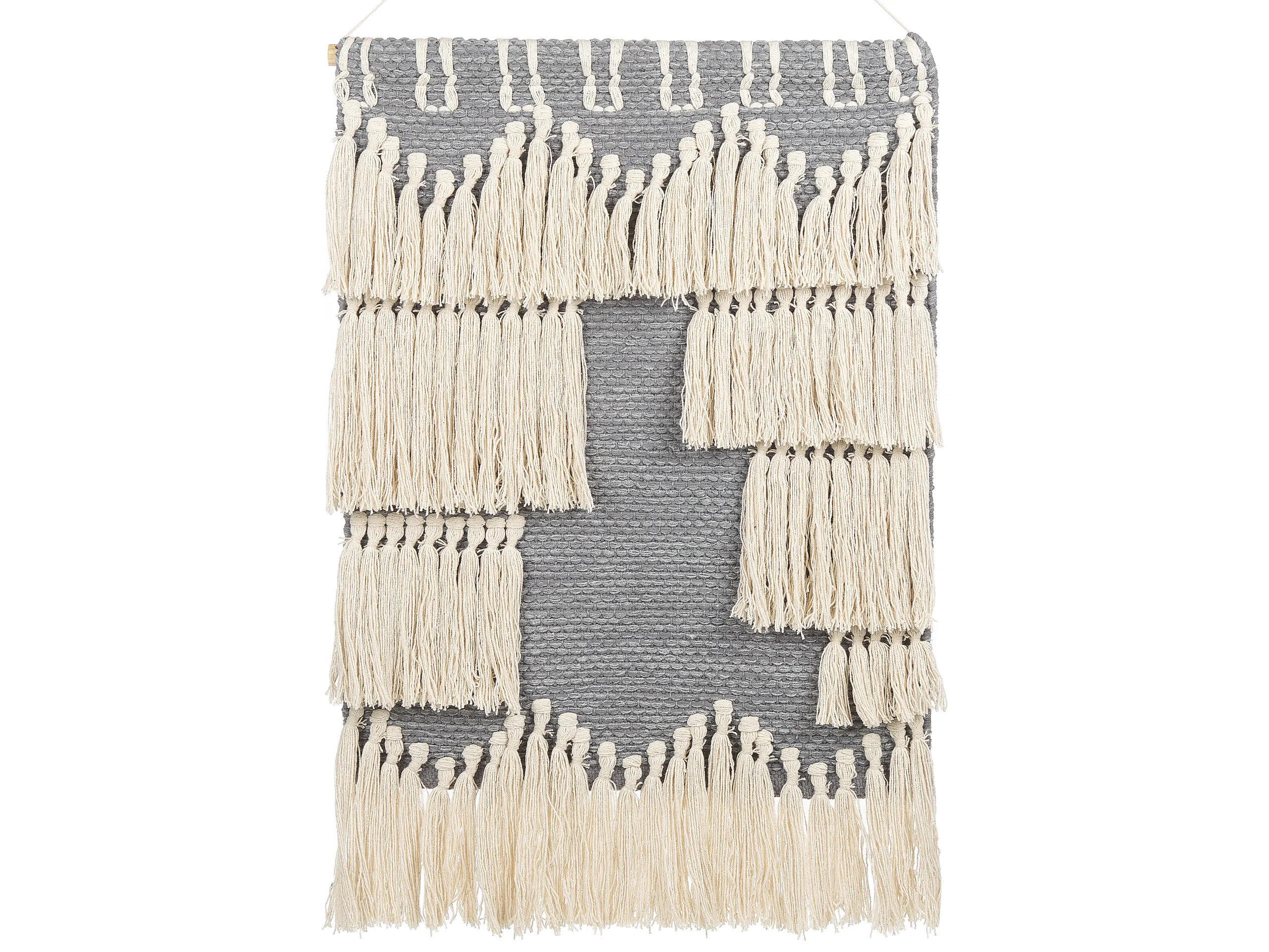 Fabric Wall Hanging MAHRI Cotton 106 cm Grey