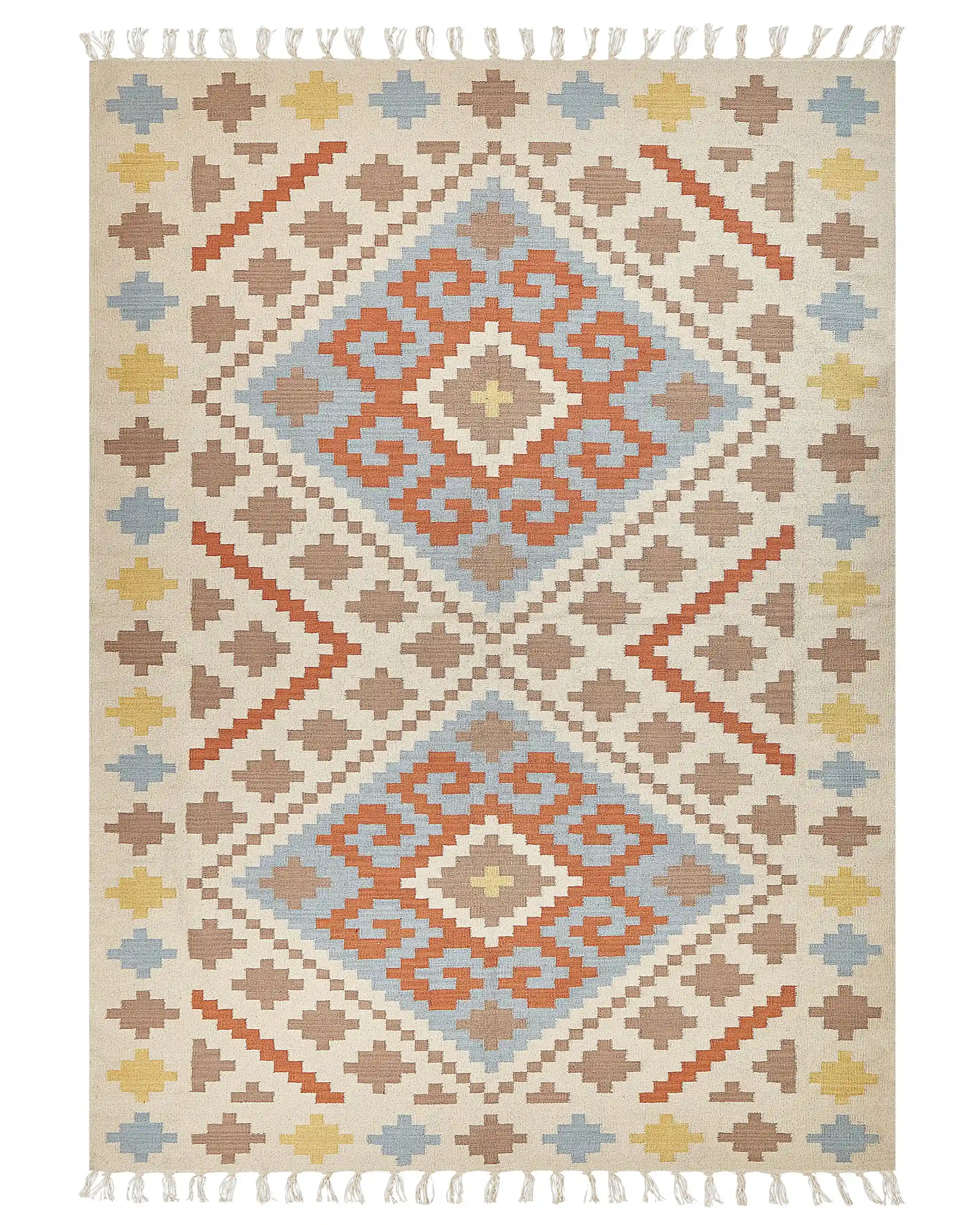 Rug ATAN Multicolour 200 x 300 cm Cotton Kilim
