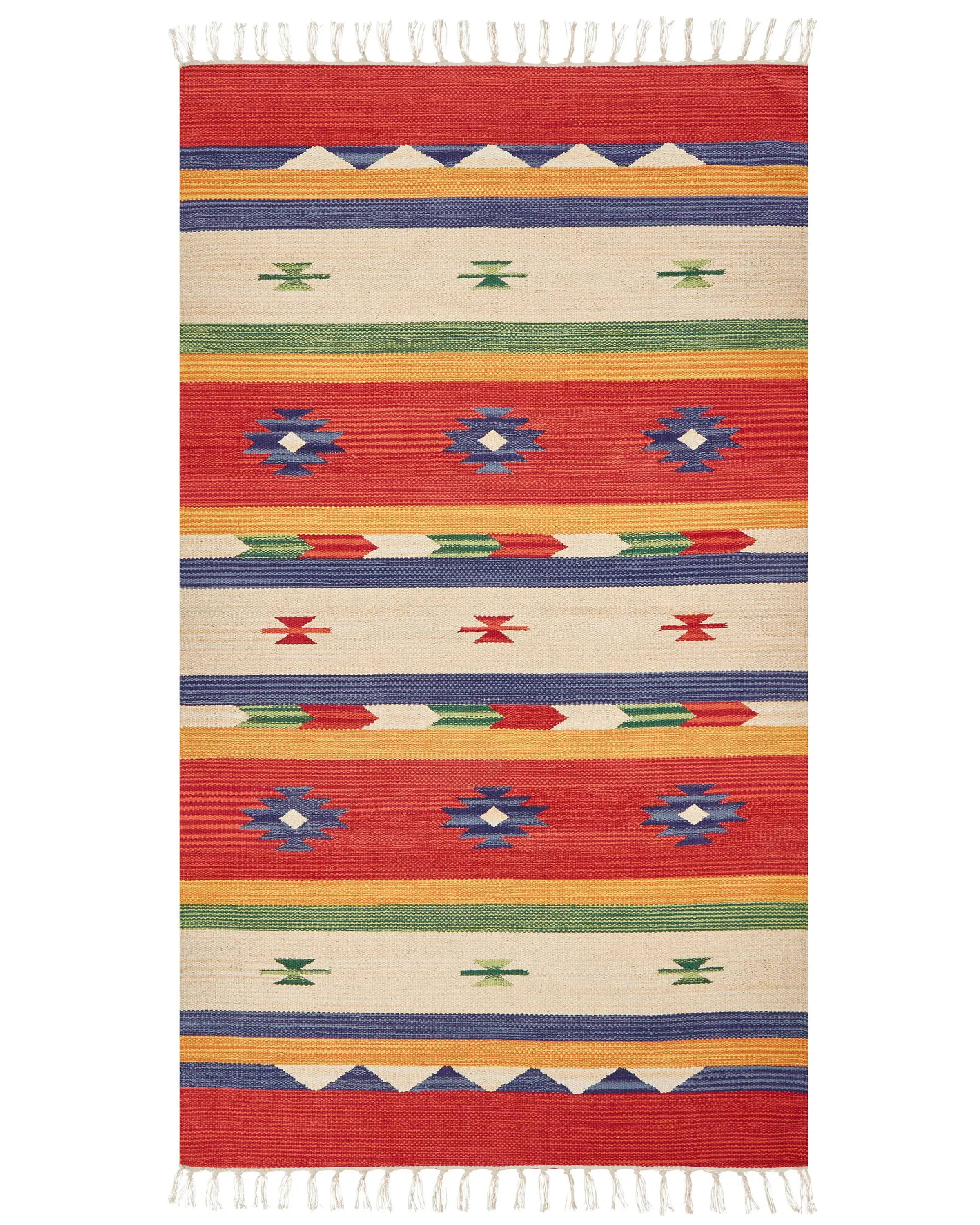 Rug ALAPARS Multicolour 80 x 150 cm Cotton Kilim