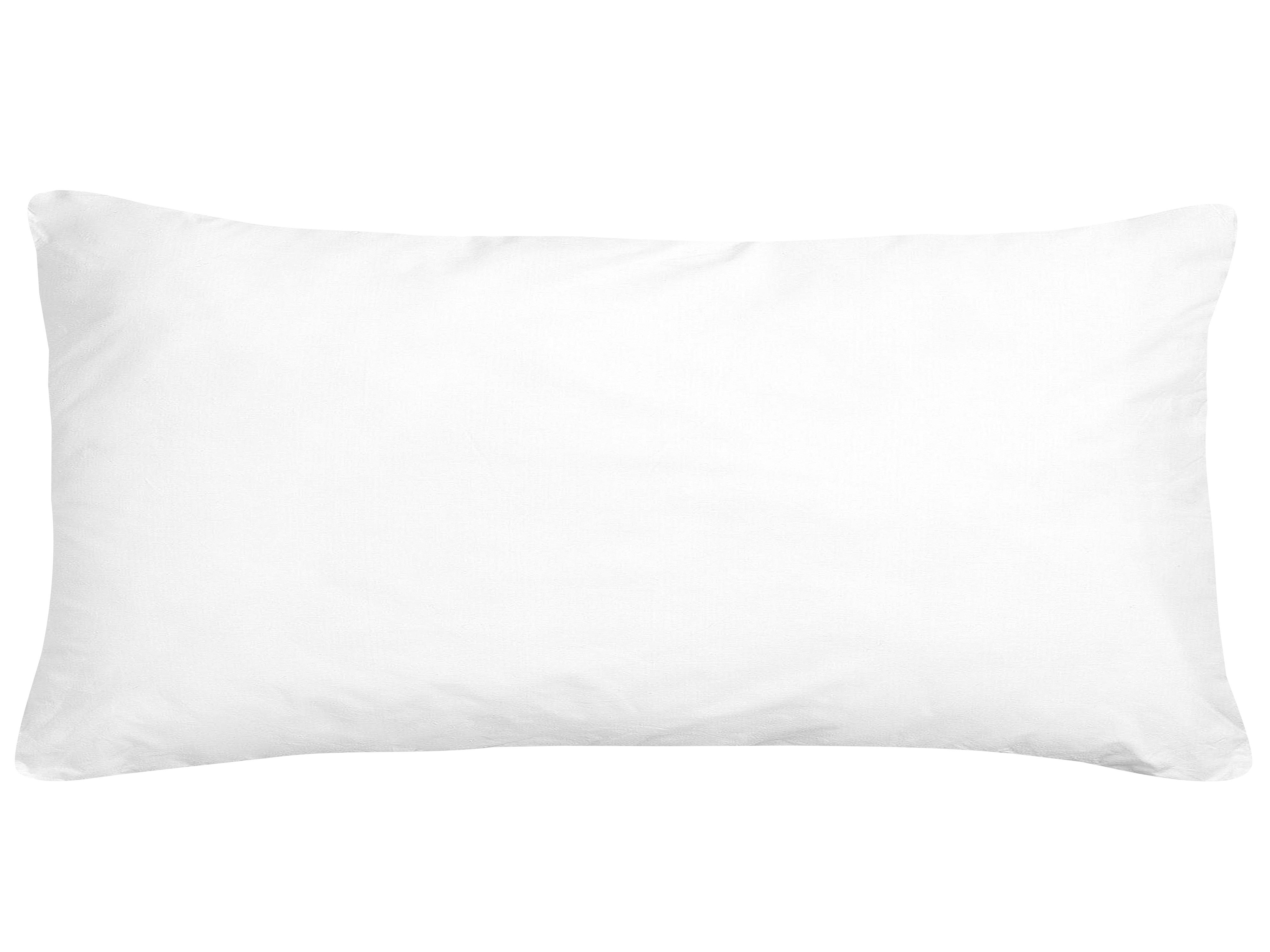 Bed Pillow ERRIGAL Low Microfibre 40 x 80 cm White