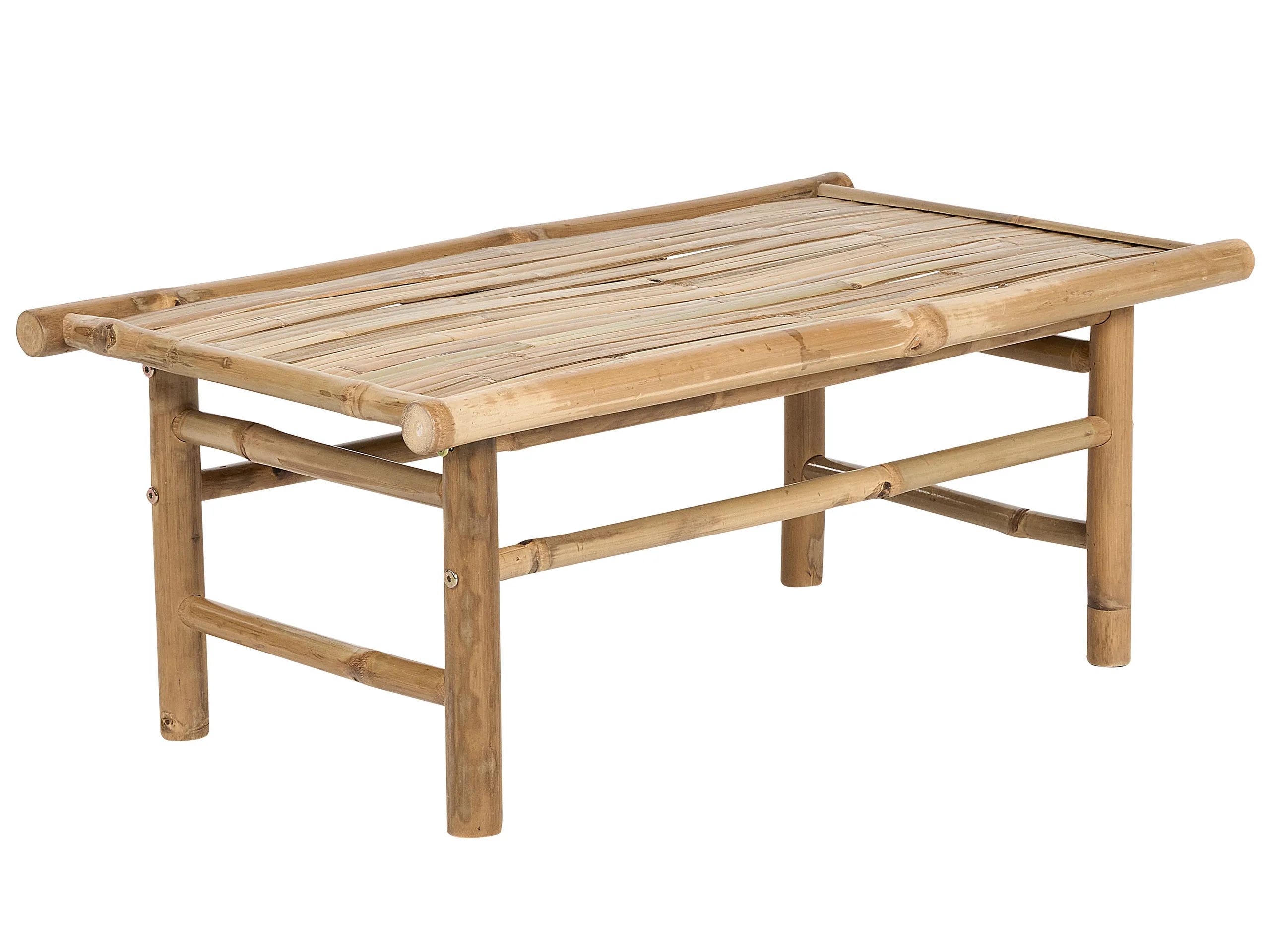 Mesa de centro de jardín TODI 45 cm 80 cm Bambú Marrón