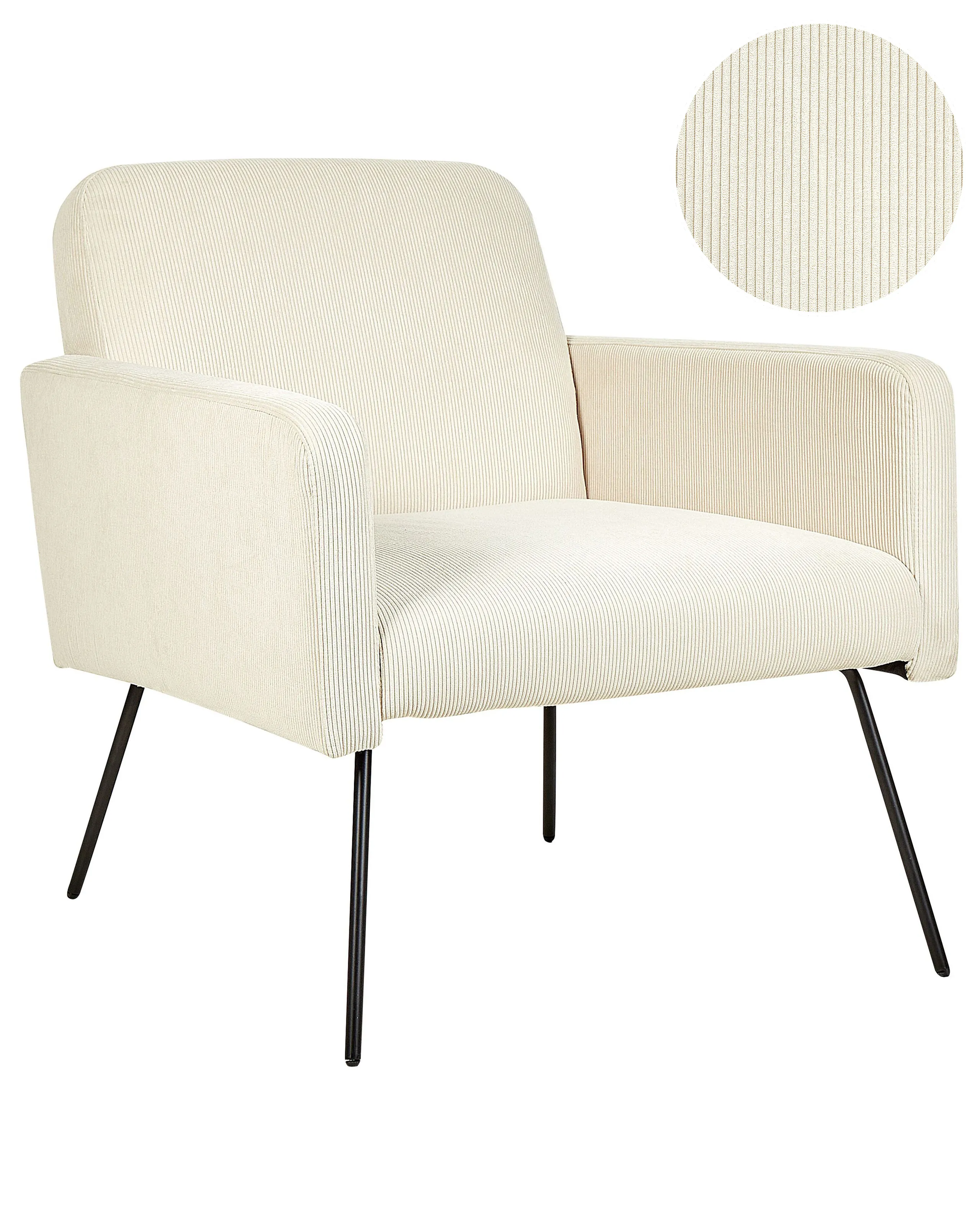 Armchair NARKEN Corduroy Light Beige