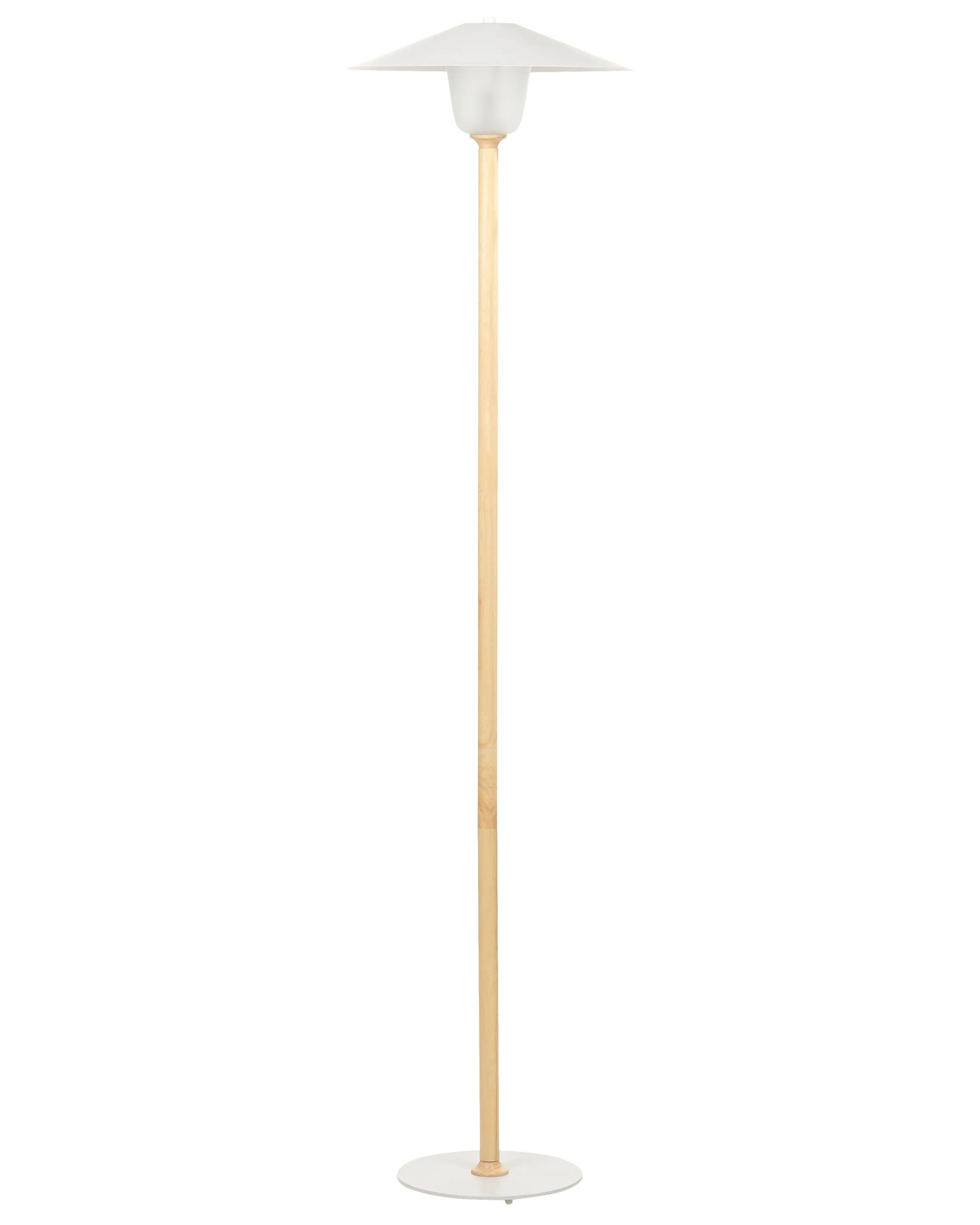 Lámpara de pie MOPPY Madera de roble Blanco