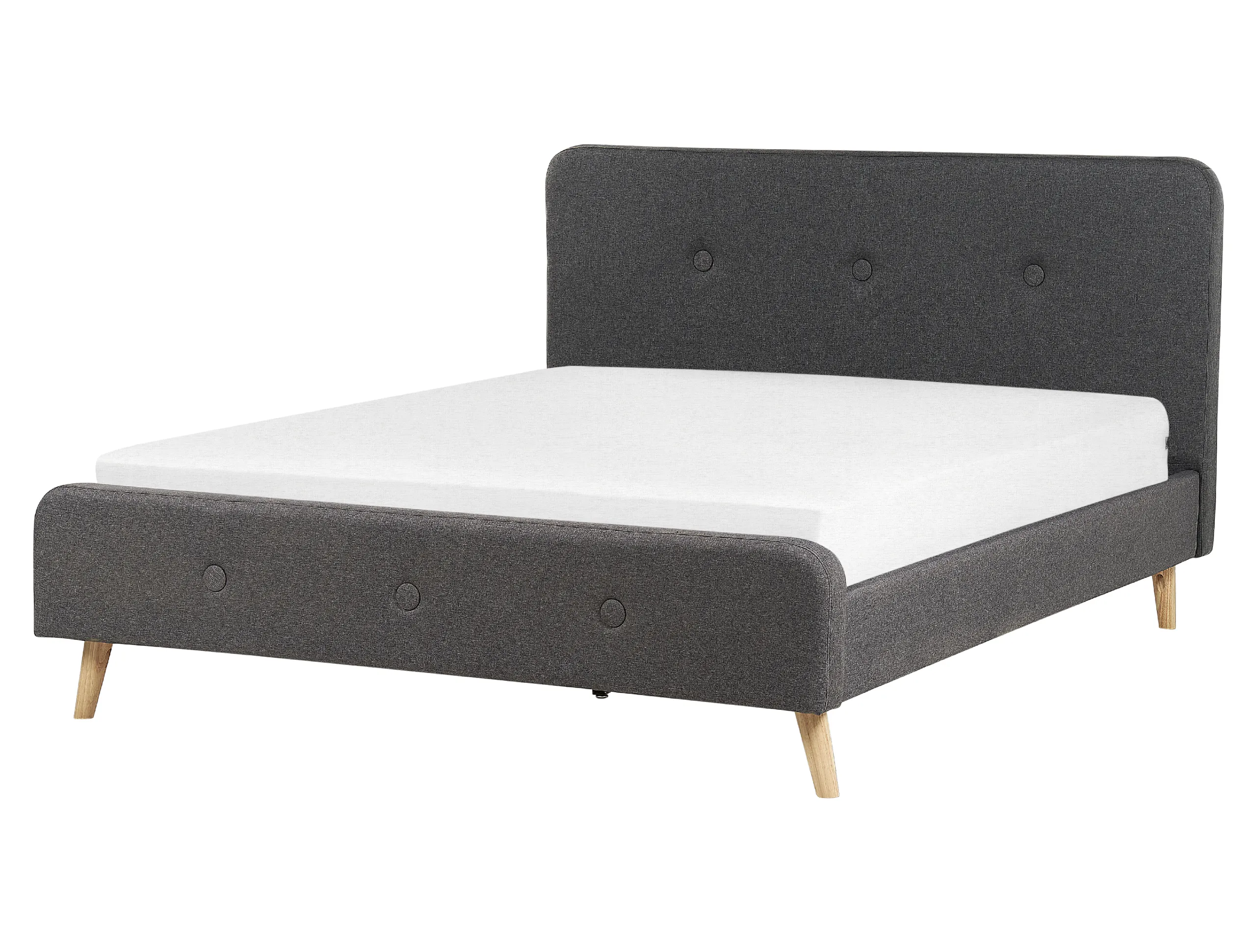 Bed Fabric RENNES II 160 x 200 cm (EU King Size) Dark Grey