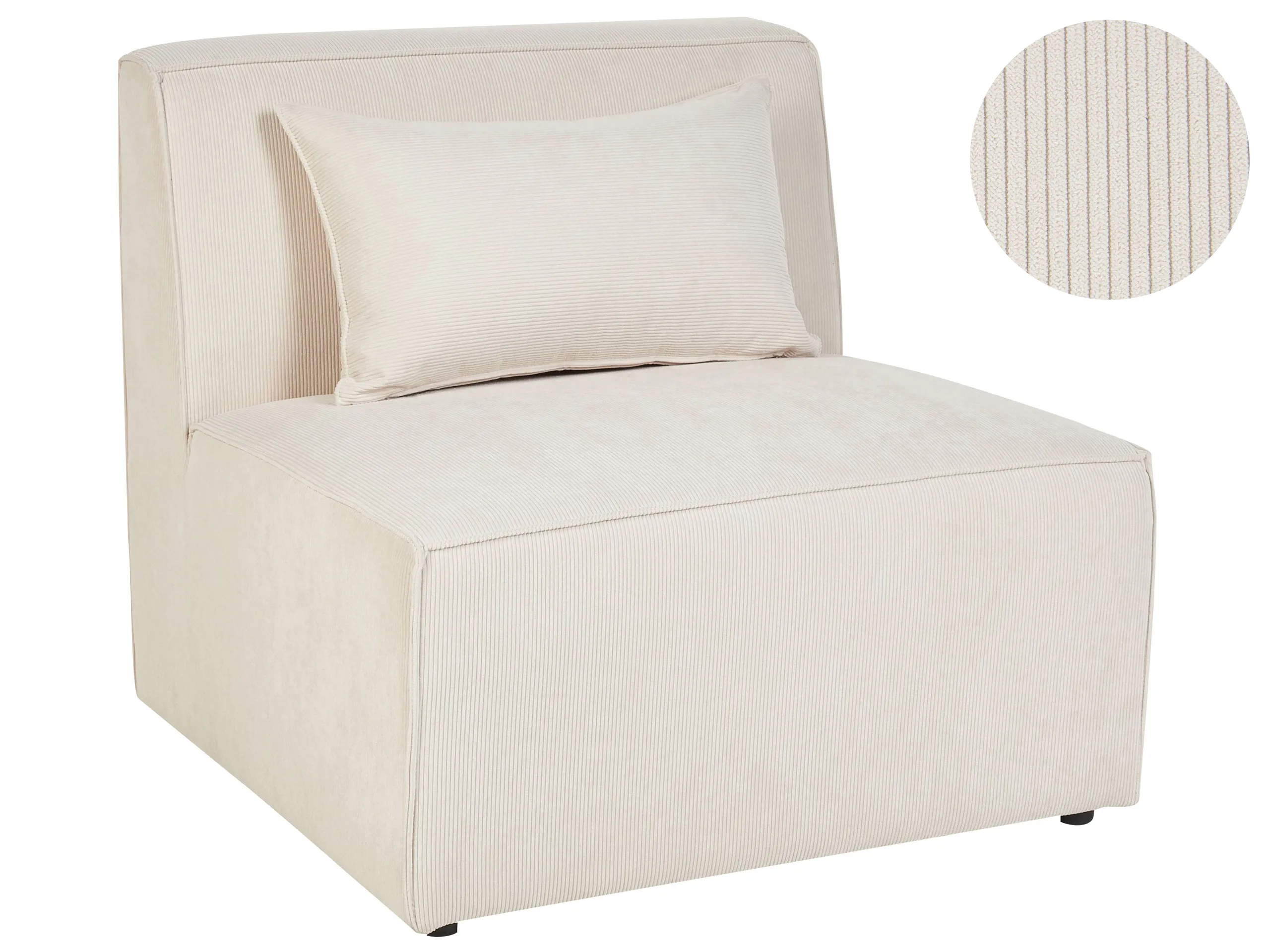 1-Seat Section LEMVIG Corduroy Light Beige