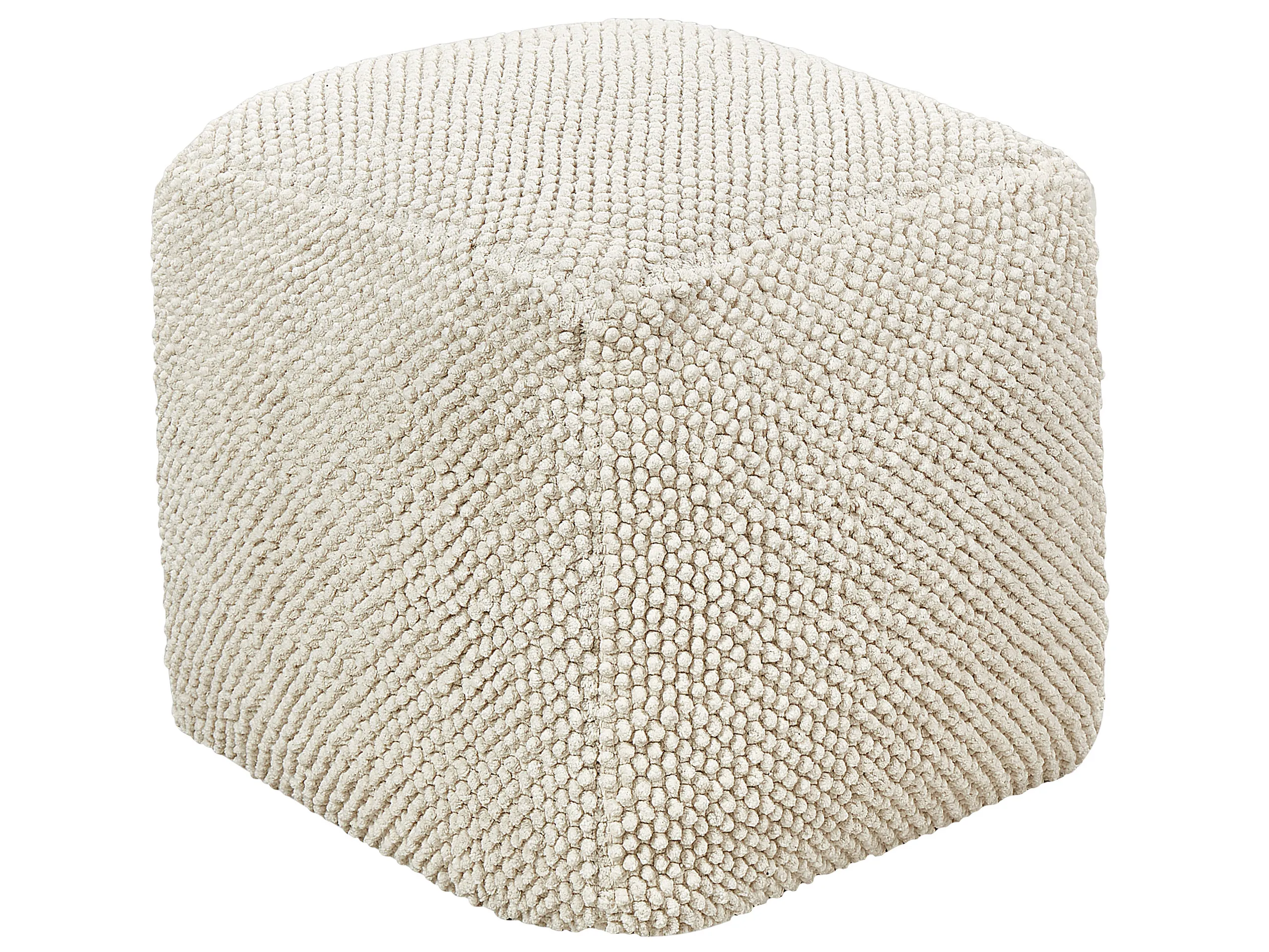 Pouffe JOARA Cotton Beige