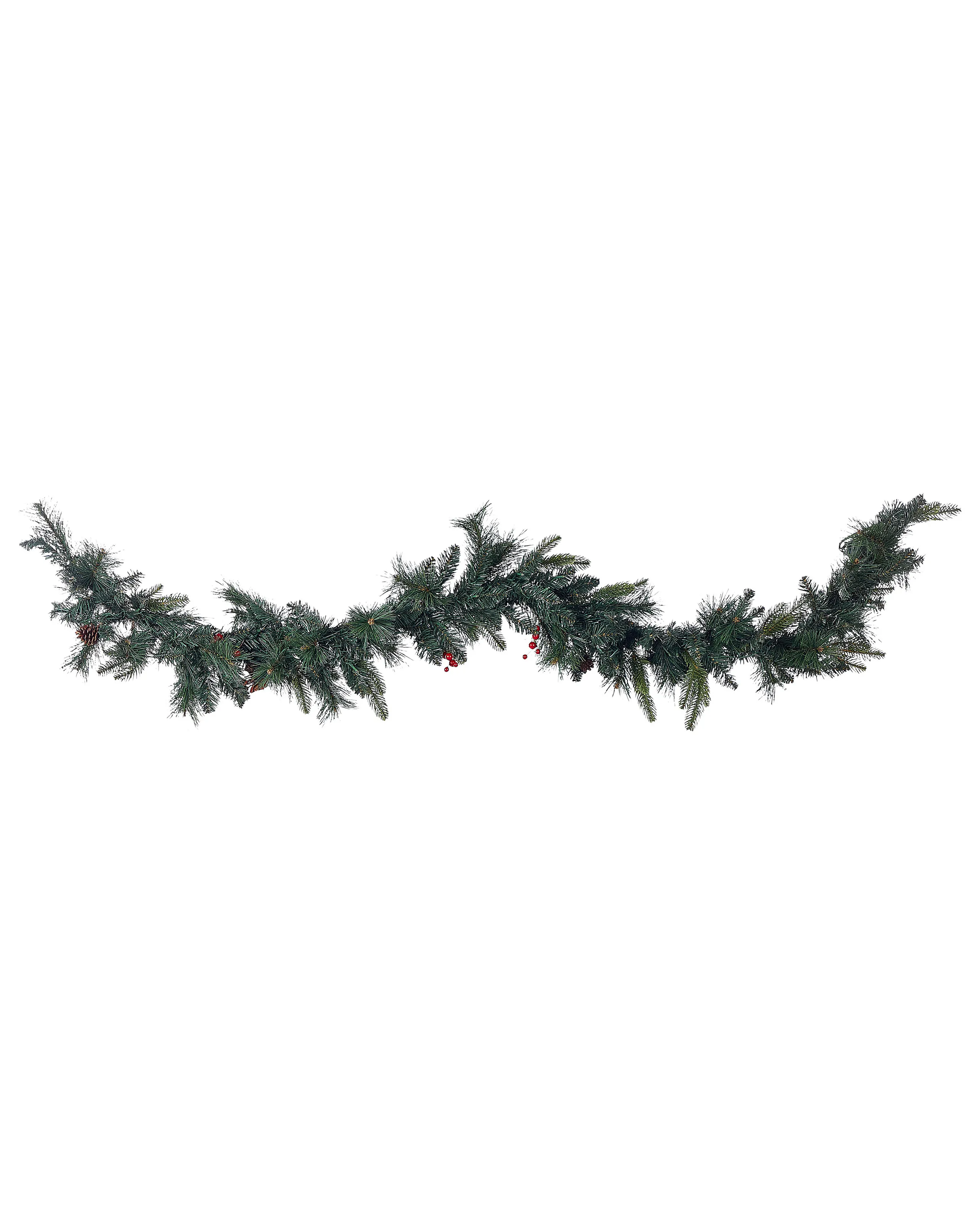 Guirnalda de Navidad LED WHITEHORN 180 cm Verde oscuro