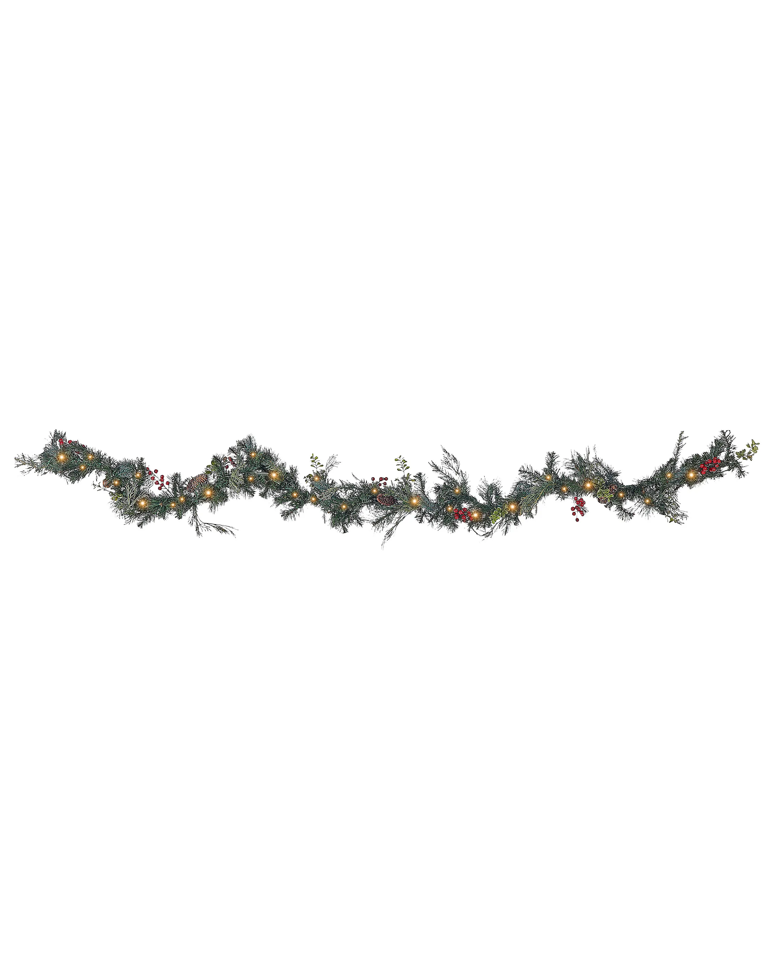 Guirnalda de Navidad LED ELBRUS 270 cm Verde
