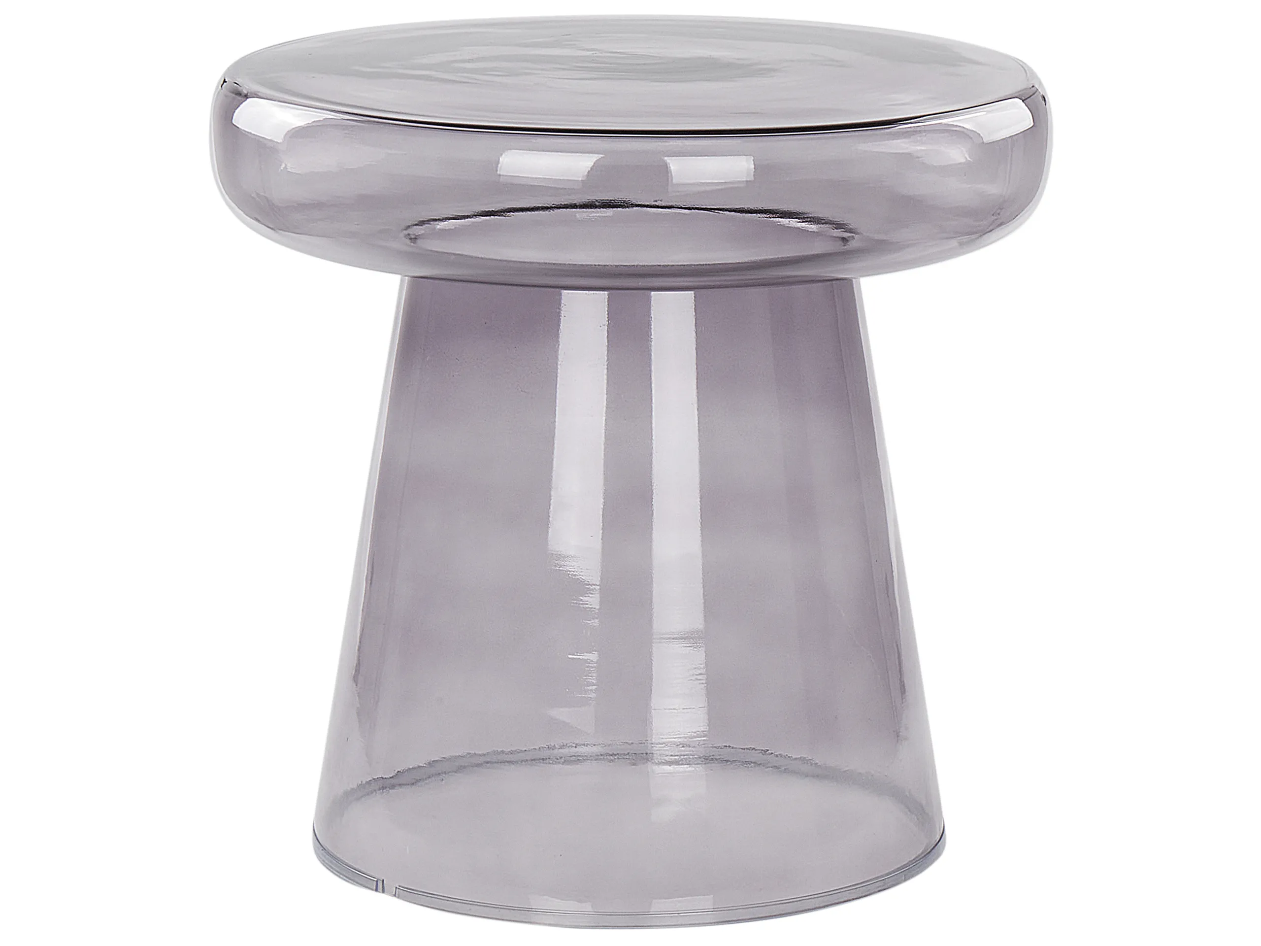 Side Table CALDERA Glass Grey
