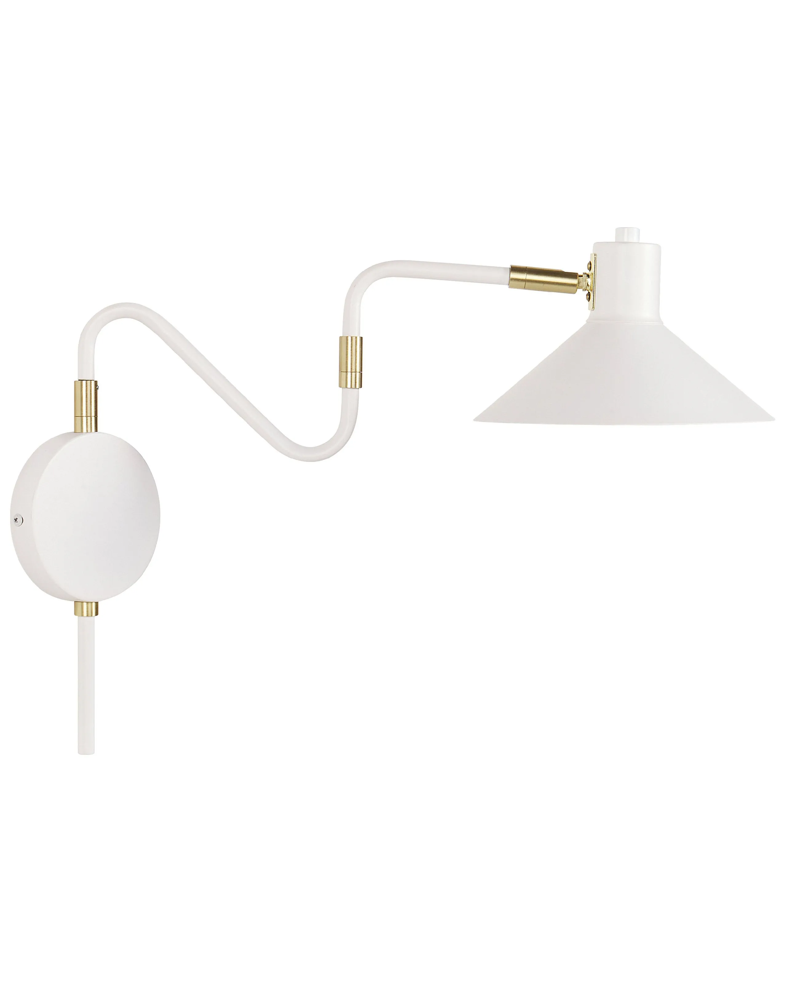 Lámpara de pared BALIEM ajustable Metal Blanco