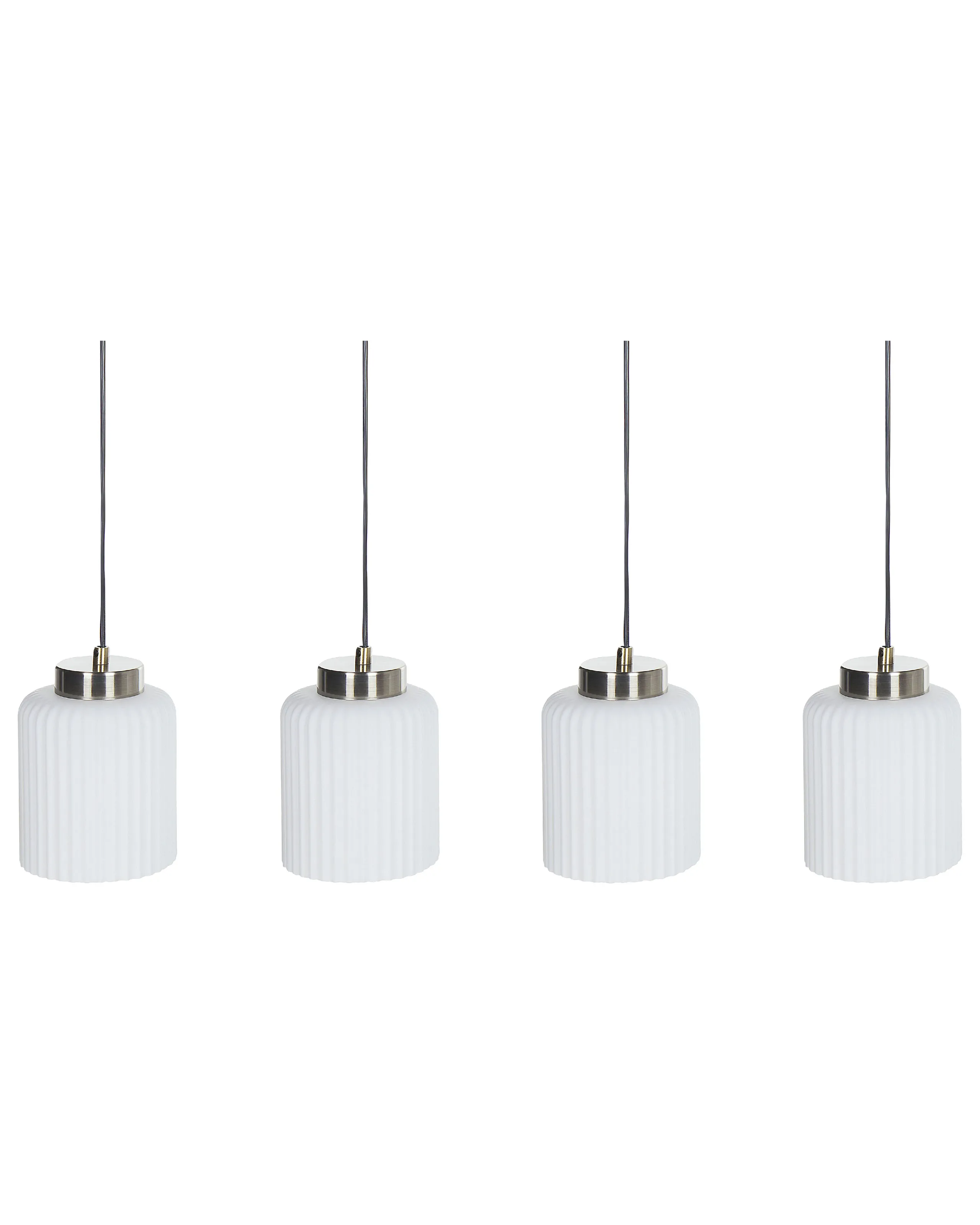 Lámpara colgante CAUDELO Metal Negro/Blanco