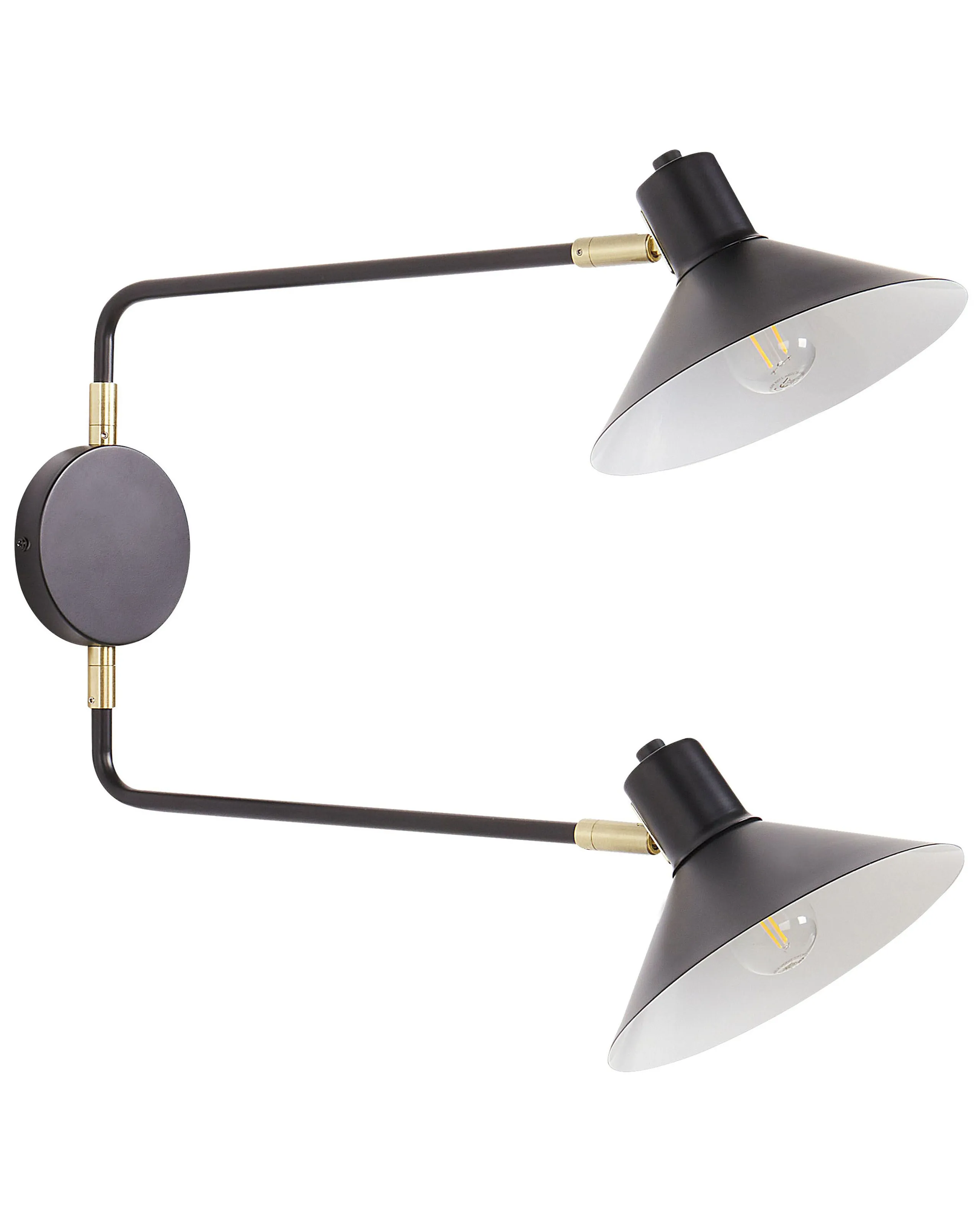 Lámpara de pared KADASSA ajustable Metal Negro