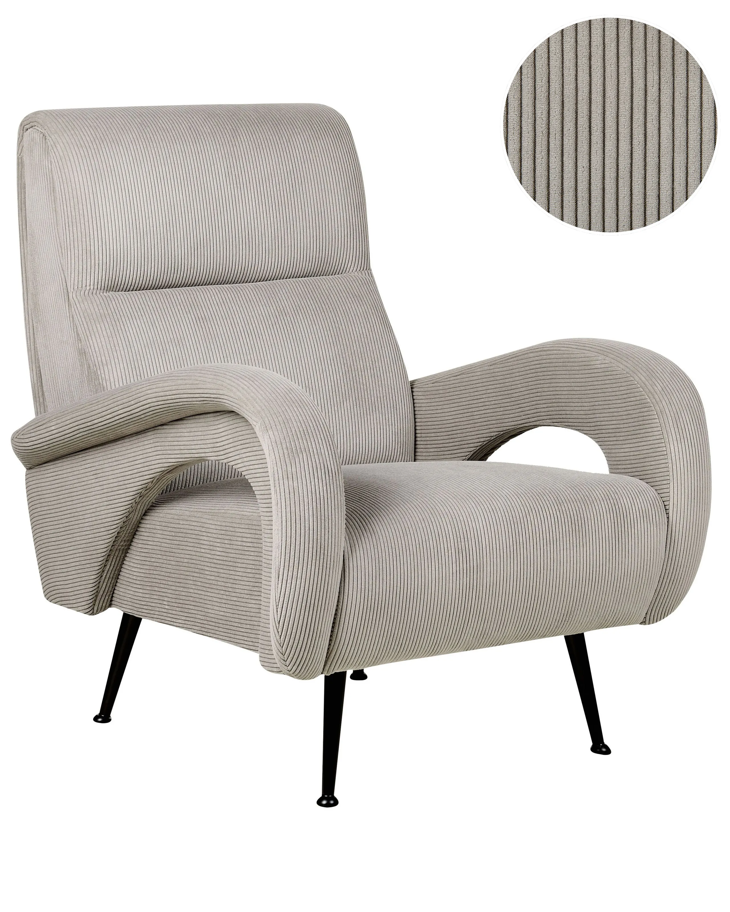 Armchair SVALOV Corduroy Grey