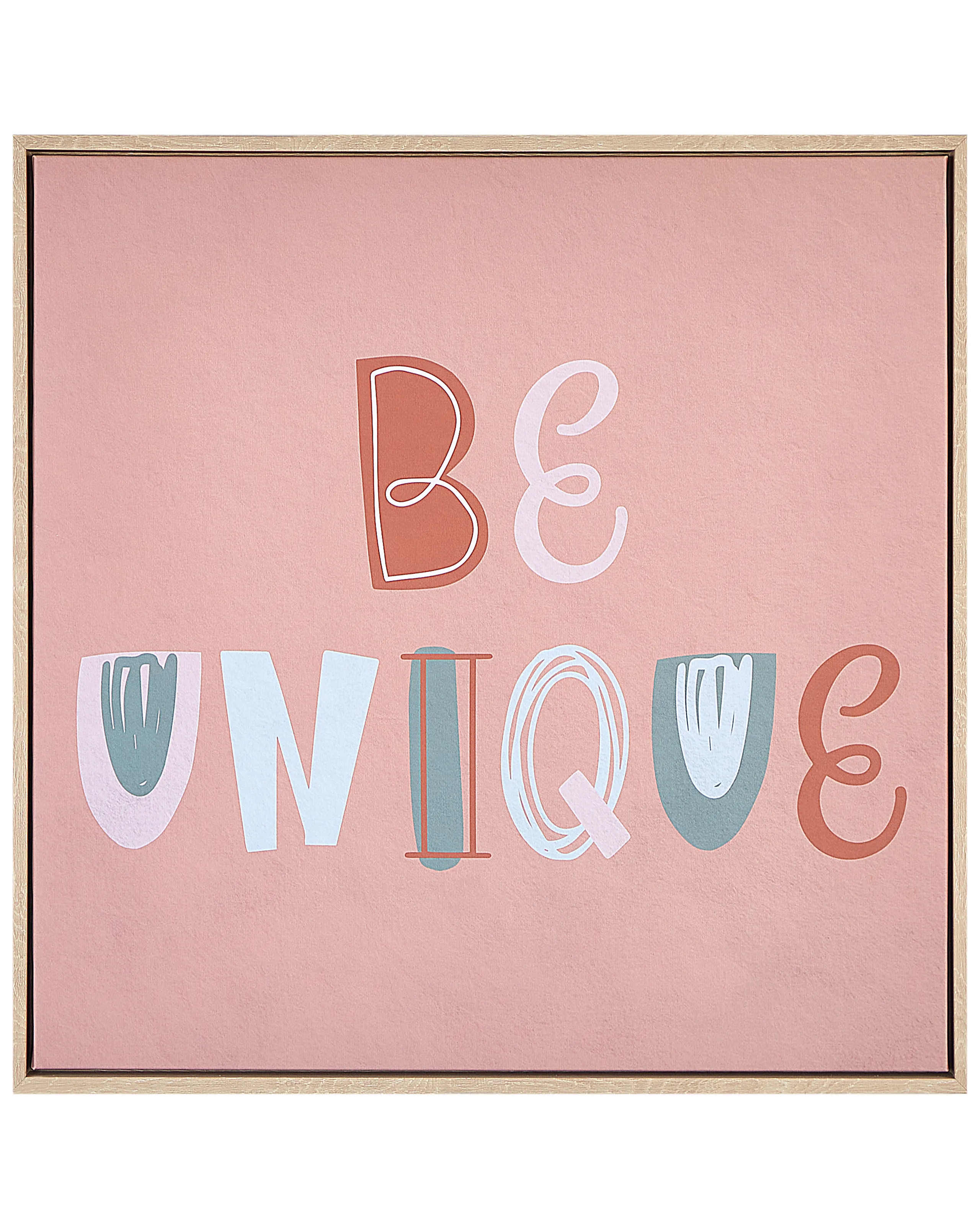 Lienzo TAURISANO Motivo infantil 63 x 63 cm Rosa
