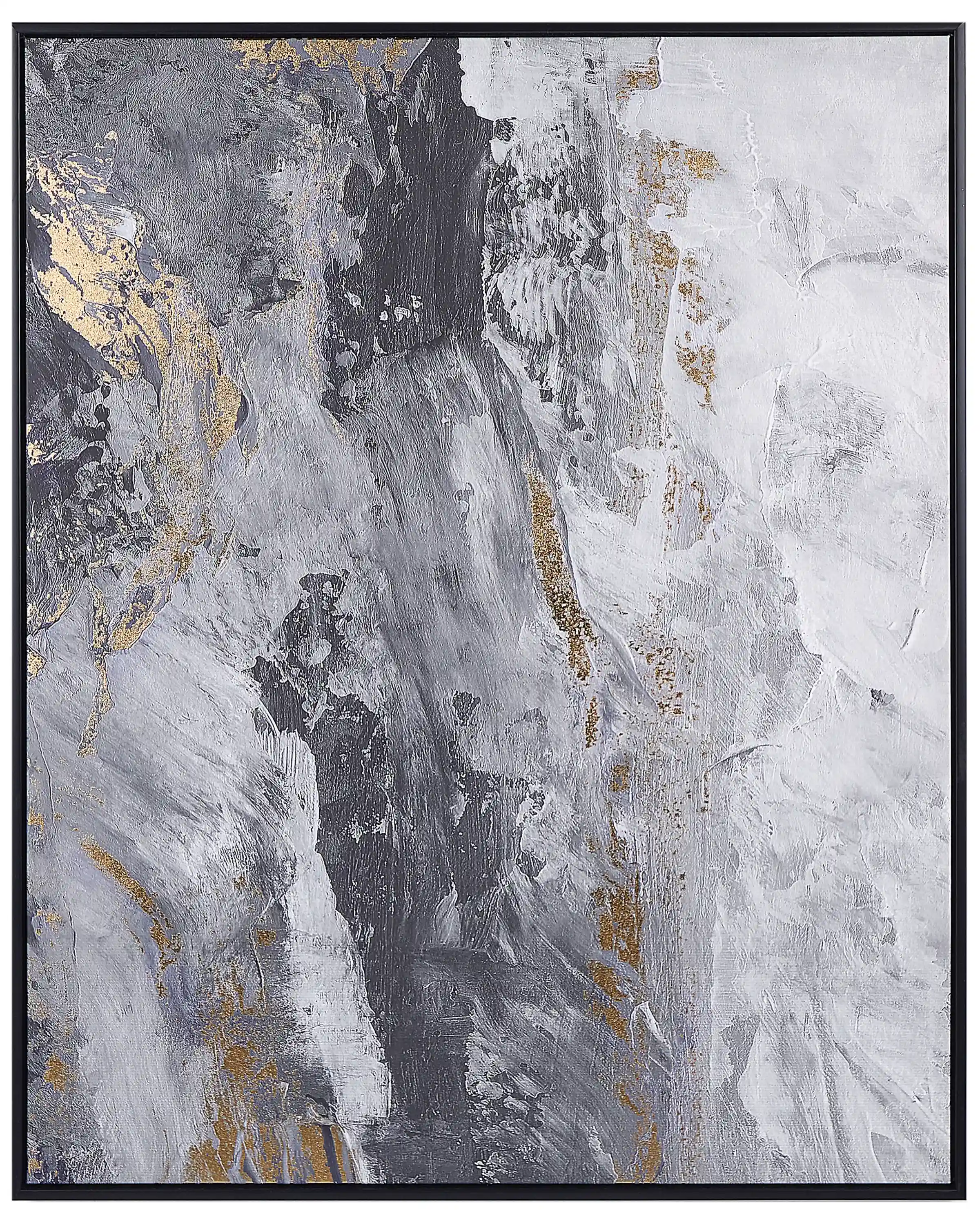 Lienzo JESI Motivo abstracto 83 x 103 cm Gris