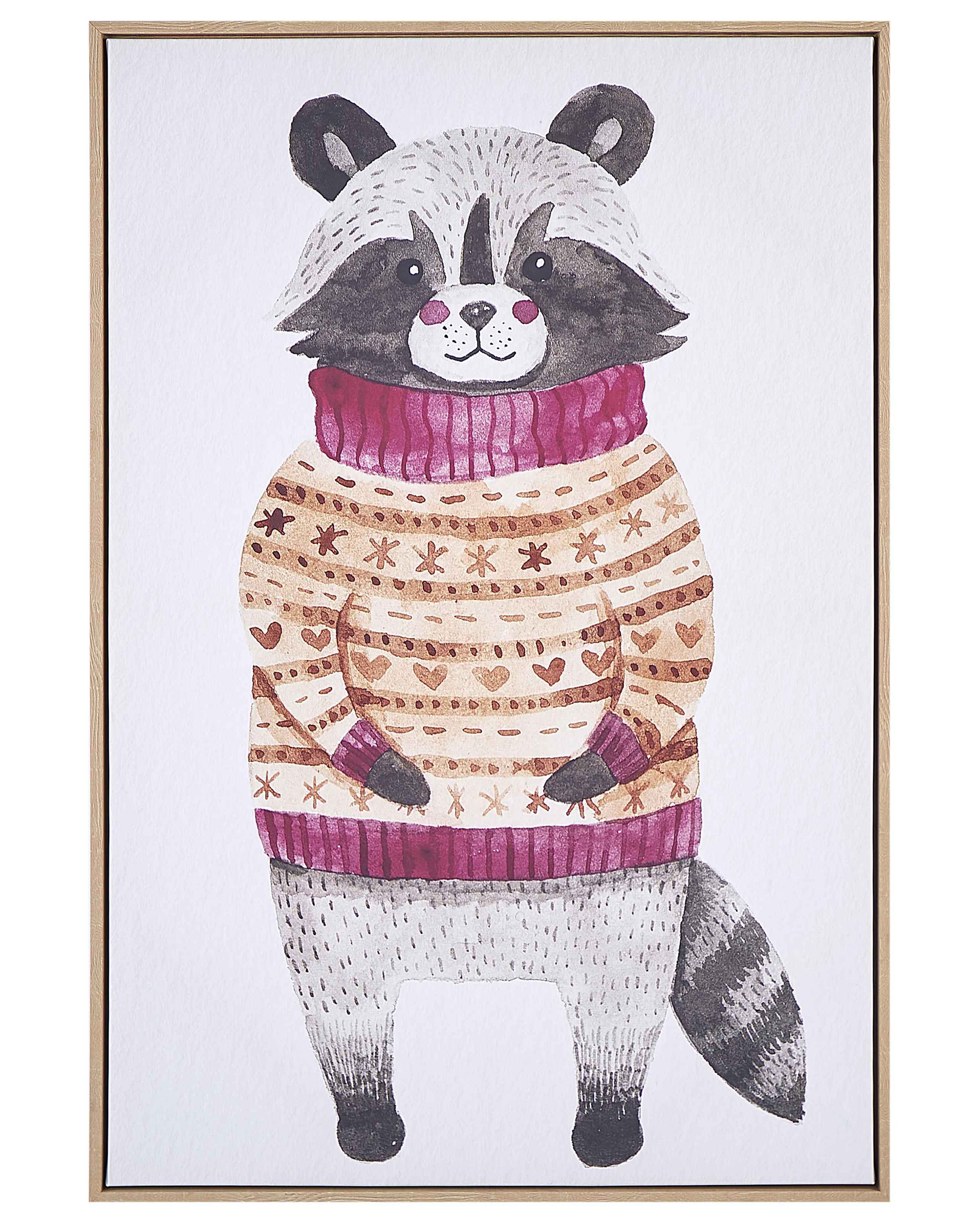 Lienzo CAMPLI Motivo animal 63 x 99 cm Gris