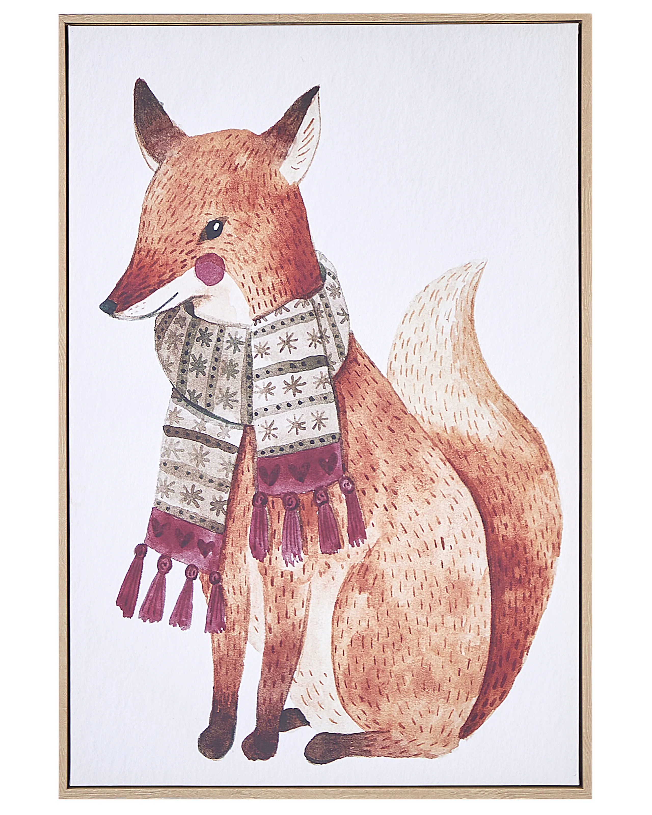 Lienzo MUCCIA Motivo animal 63 x 99 cm Marrón