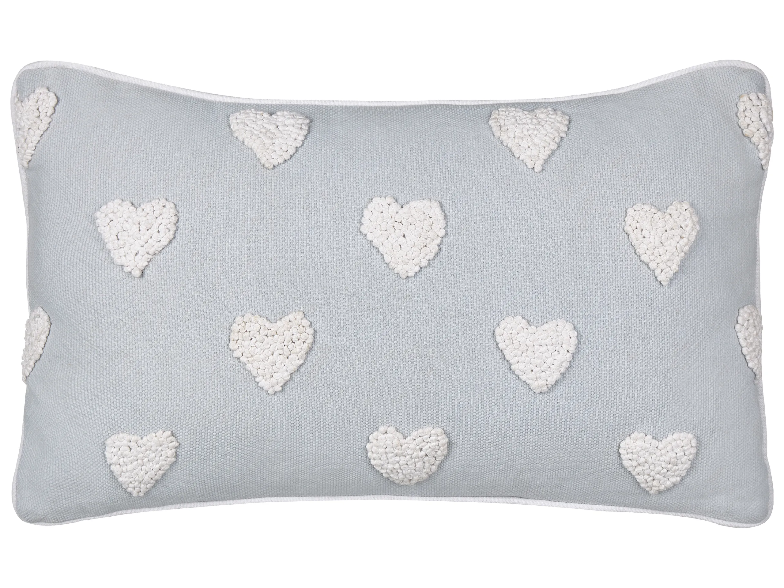 Throw Cushion GAZANIA Cotton 30 x 50 cm Light Grey