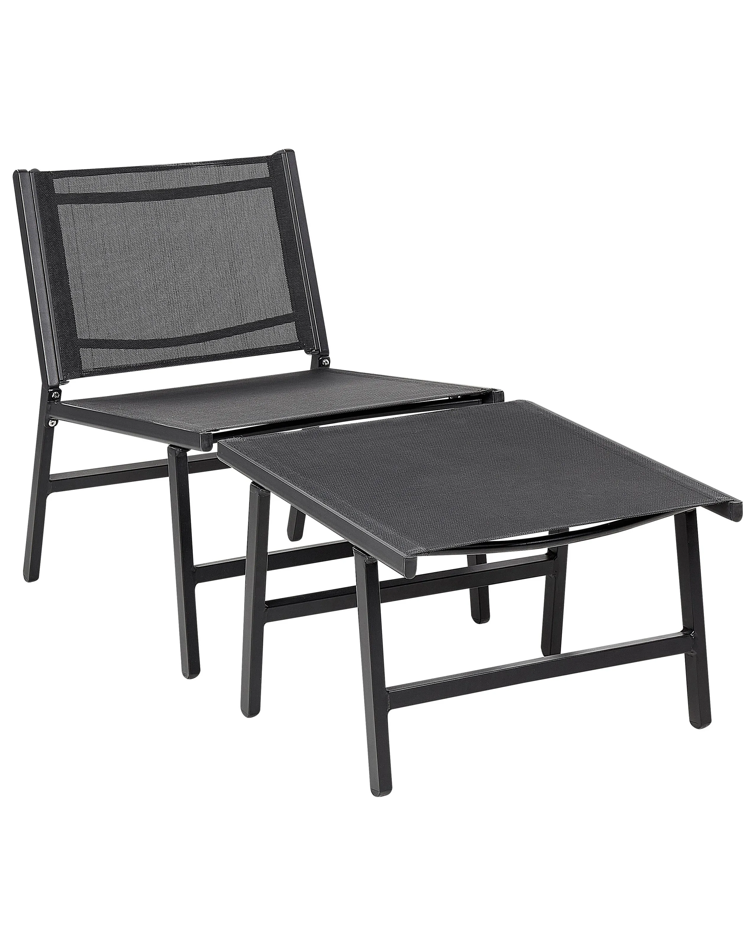 Garden Chair MARCEDDI Metal Black
