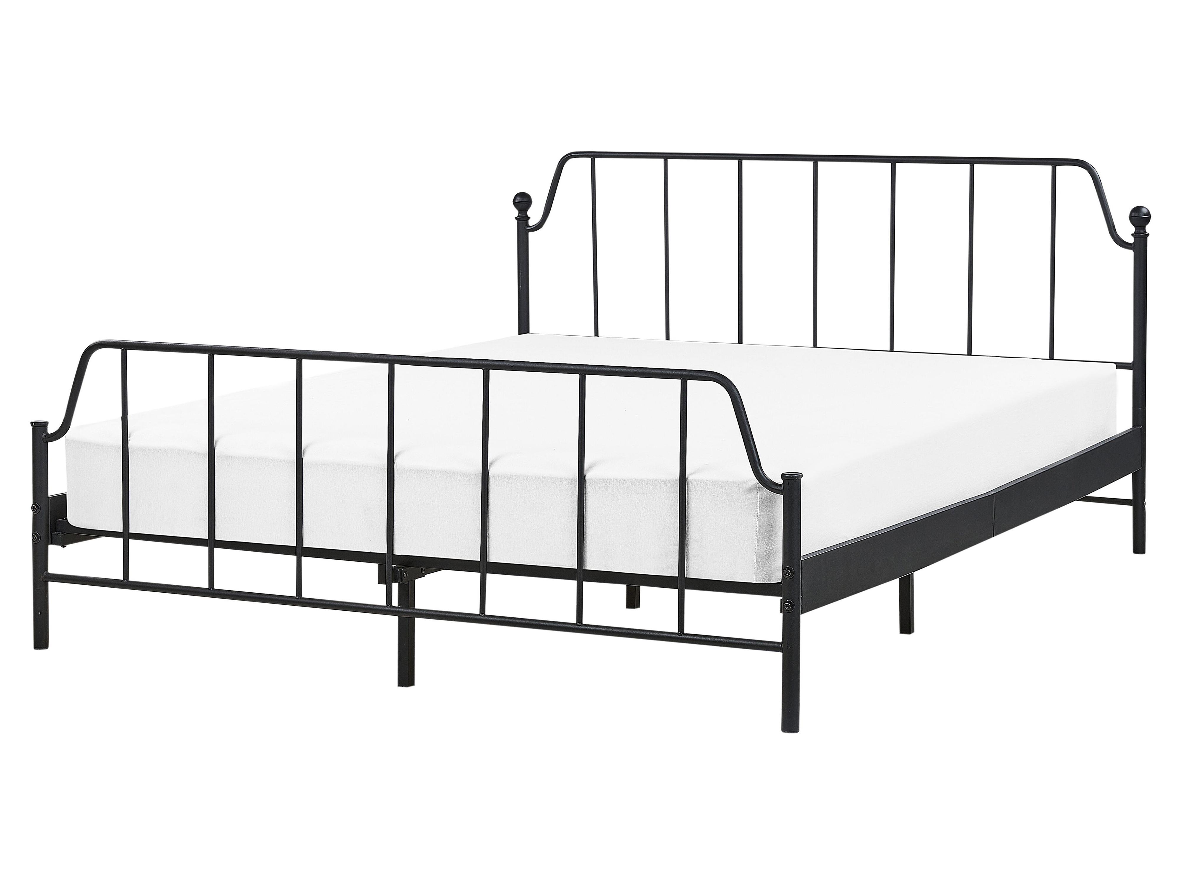 Bed Metal MAURESSAC 160 x 200 cm (EU King Size) Black