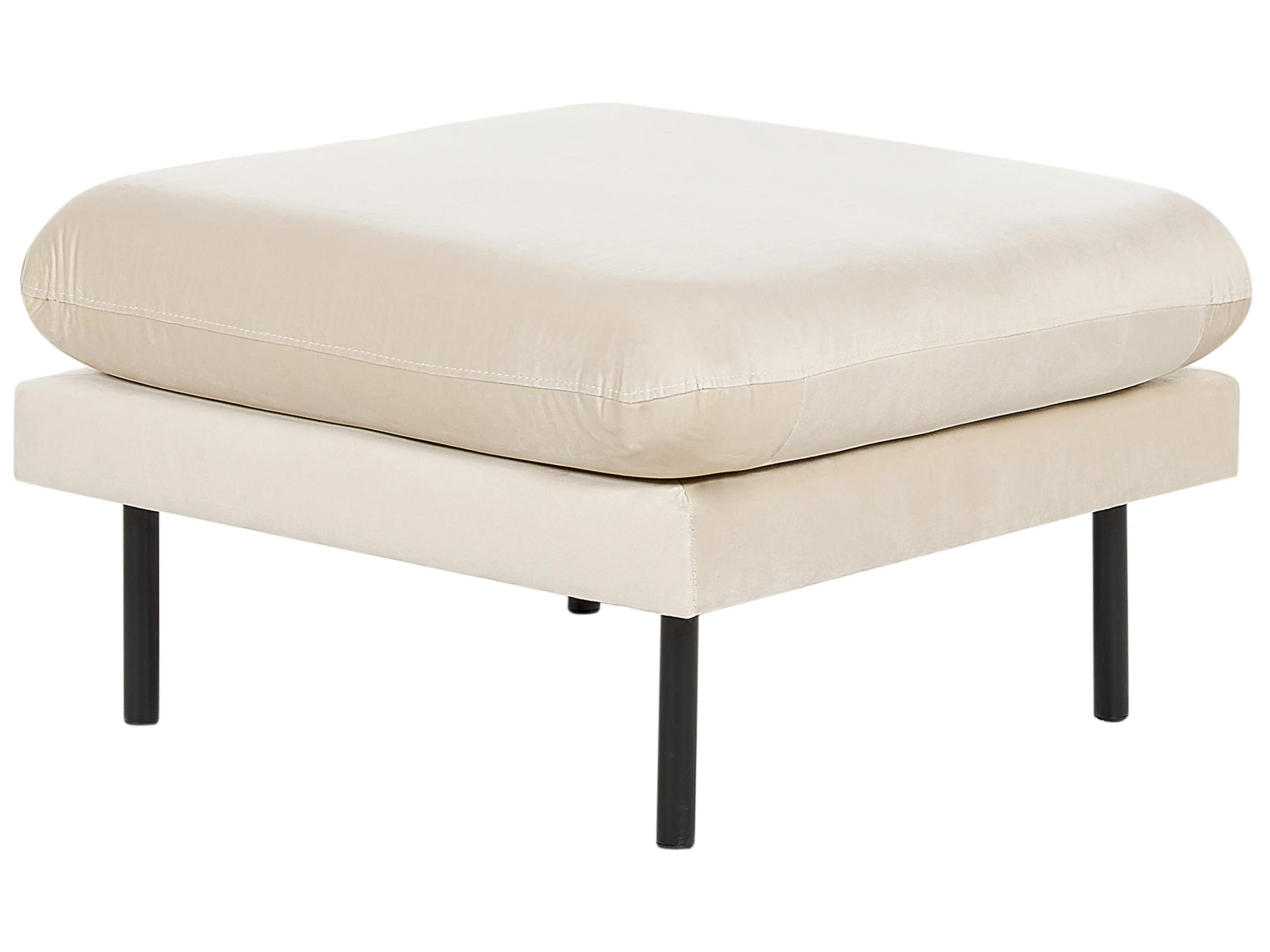 Otomana VINTERBRO Terciopelo Beige claro