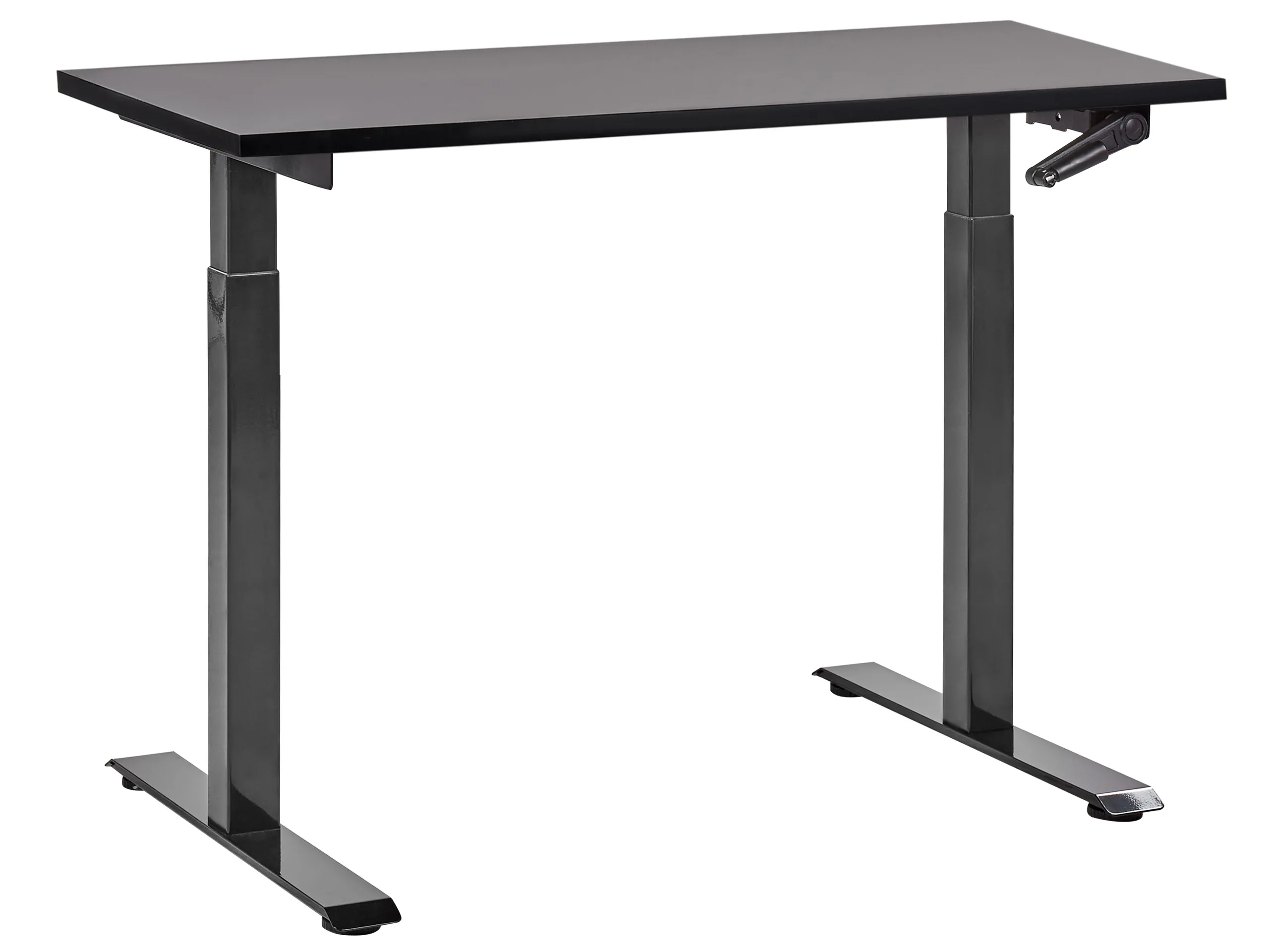 Escritorio de altura regulable manual DESTINES Negro 120 cm 72 cm