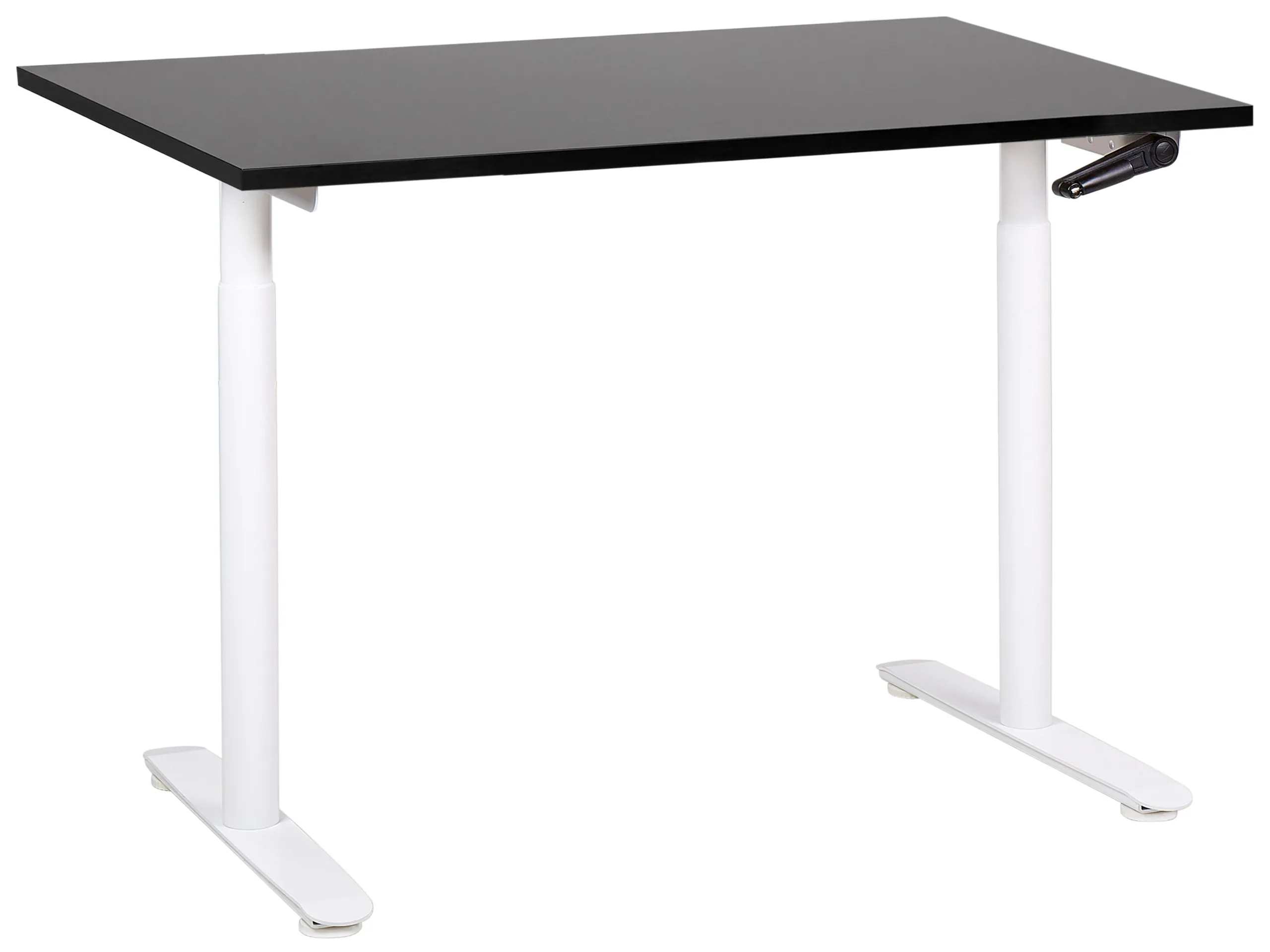 Escritorio de altura regulable manual DESTINAS Negro/Blanco 120 cm 72 cm
