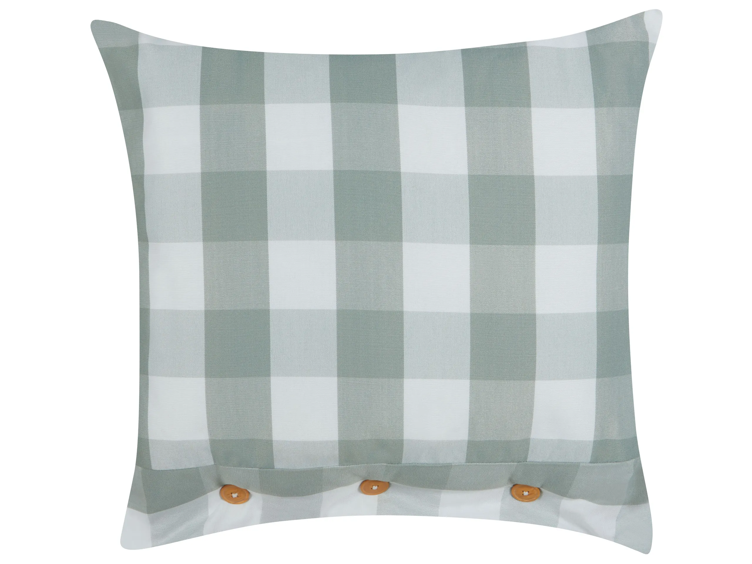 Throw Cushion TAMNINE 45 x 45 cm Mint Green Checked