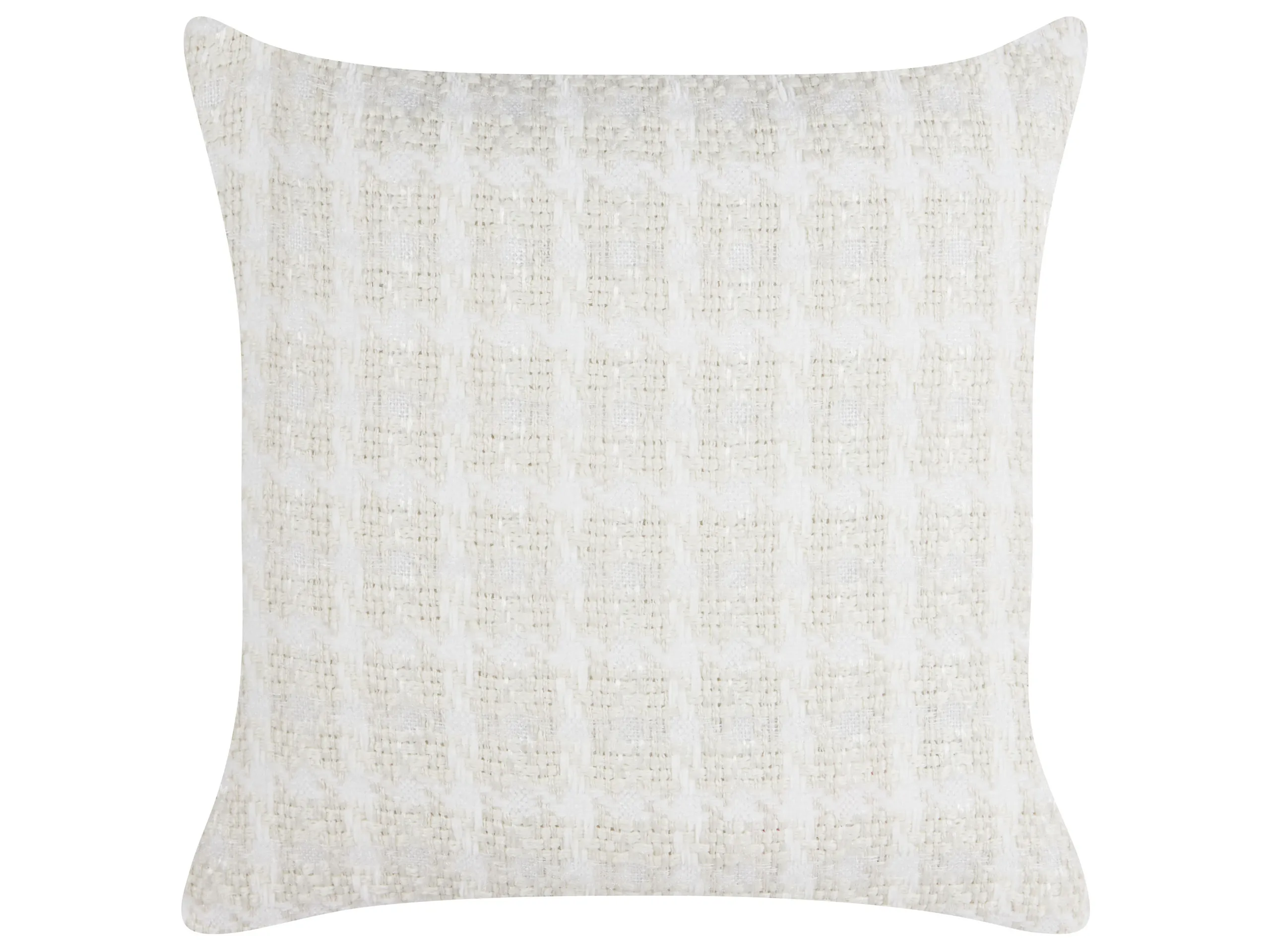 Throw Cushion DOURIS 45 x 45 cm Light Beige Checked