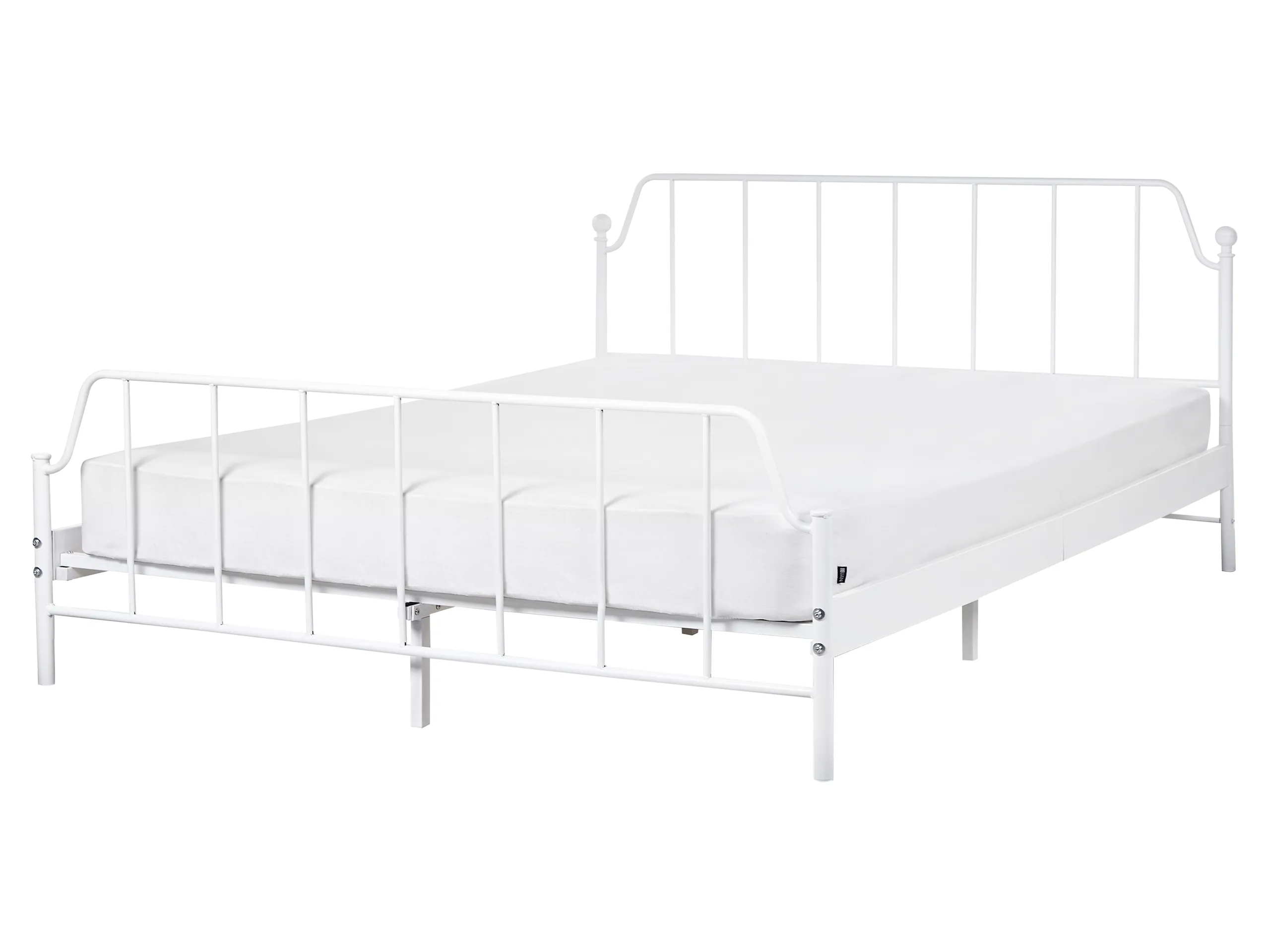 Bed Metal MAURESSAC 160 x 200 cm (EU King Size) White