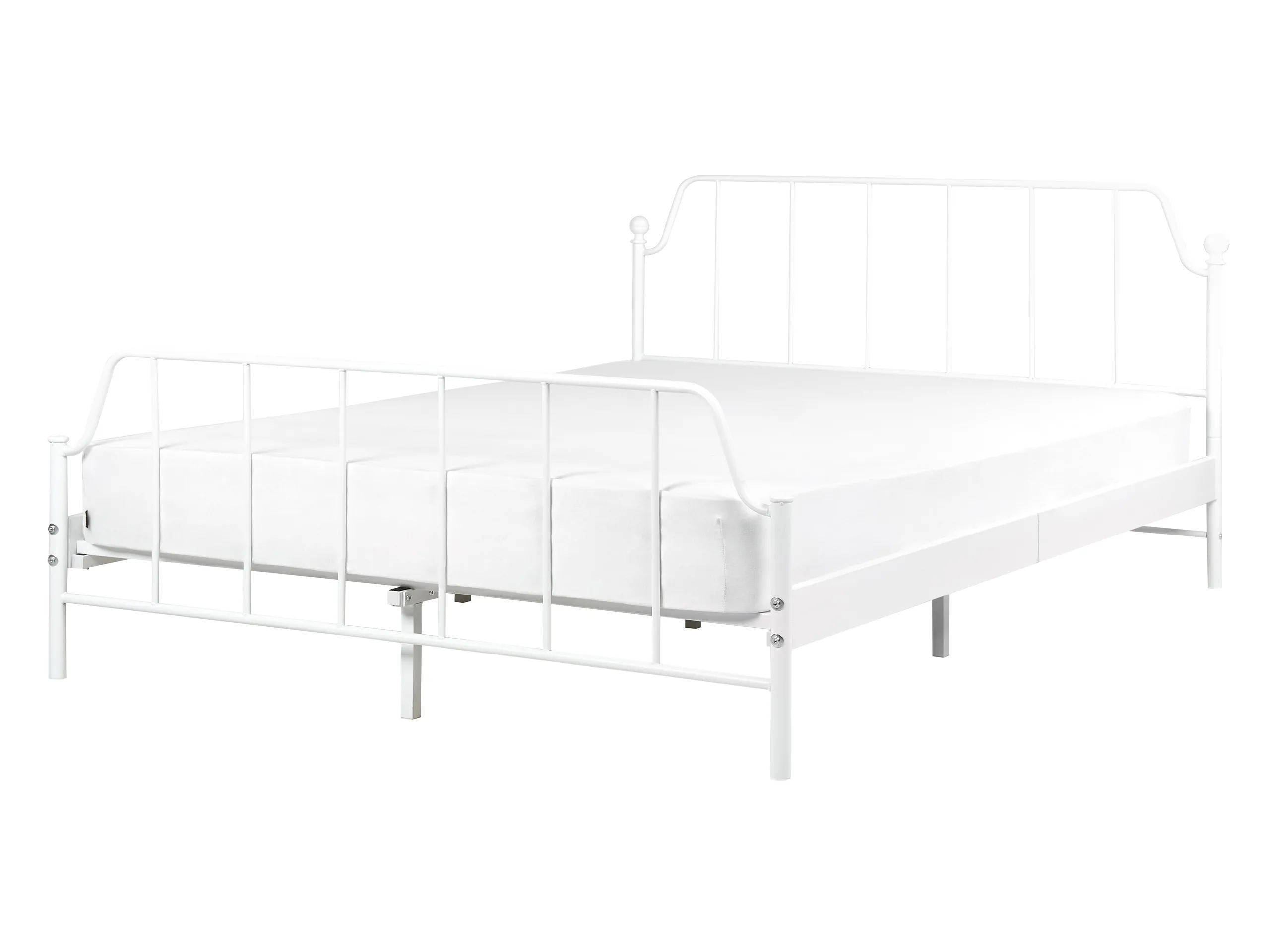 Bed Metal MAURESSAC 140 x 200 cm (EU Double) White