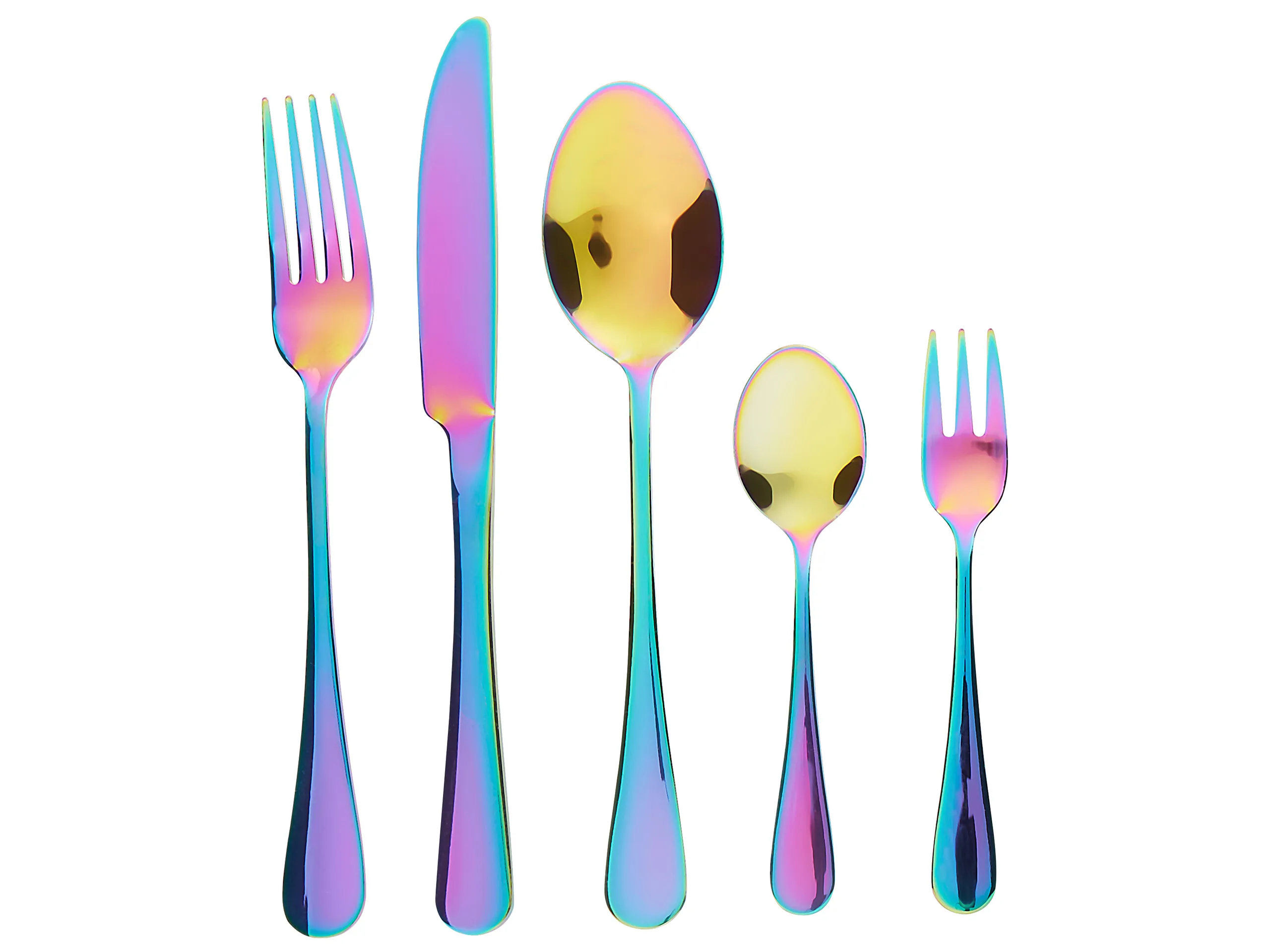 Cubertería de 30 piezas FUSILLI Multicolor