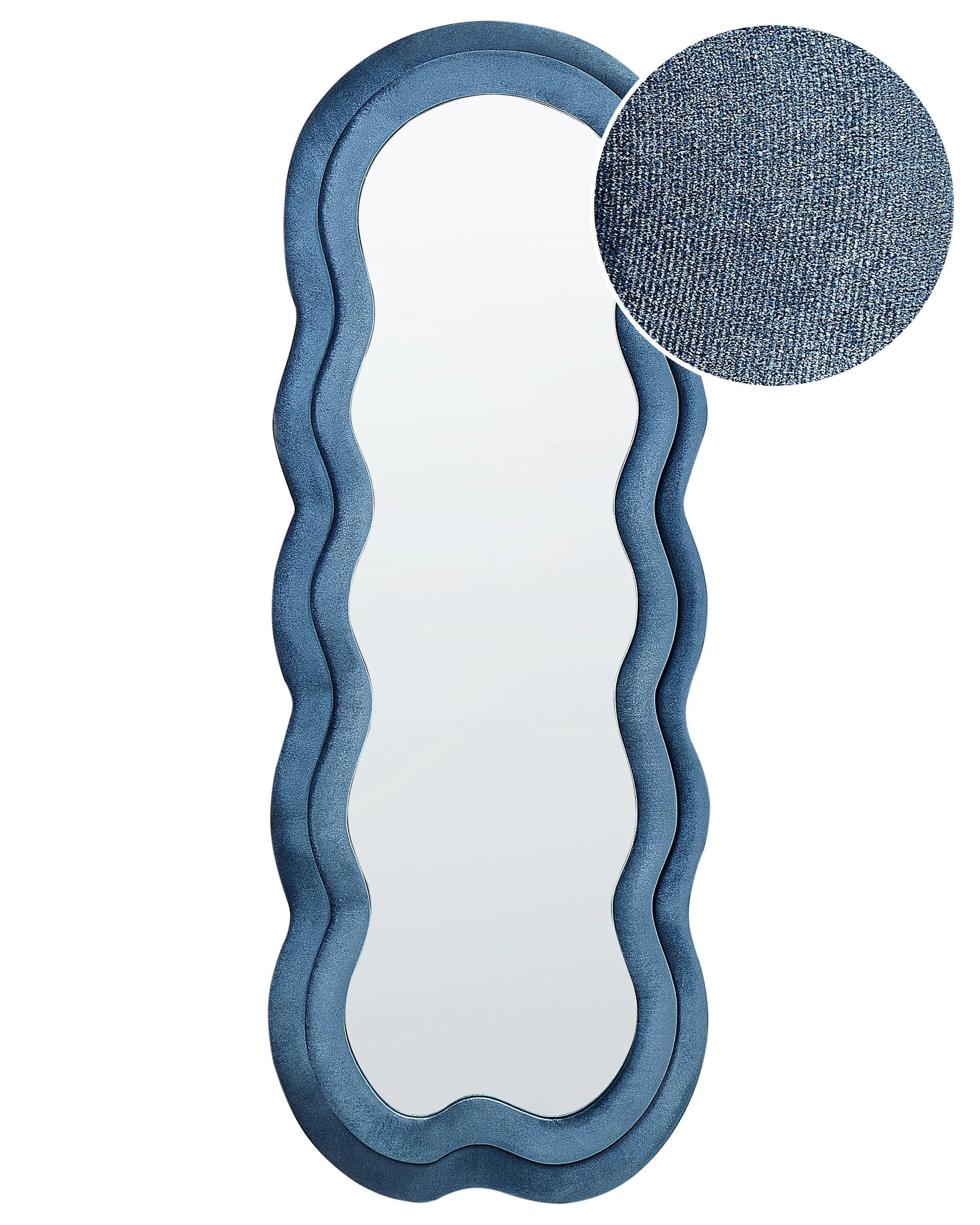 Espejo LACS 57 cm 160 cm Terciopelo Azul